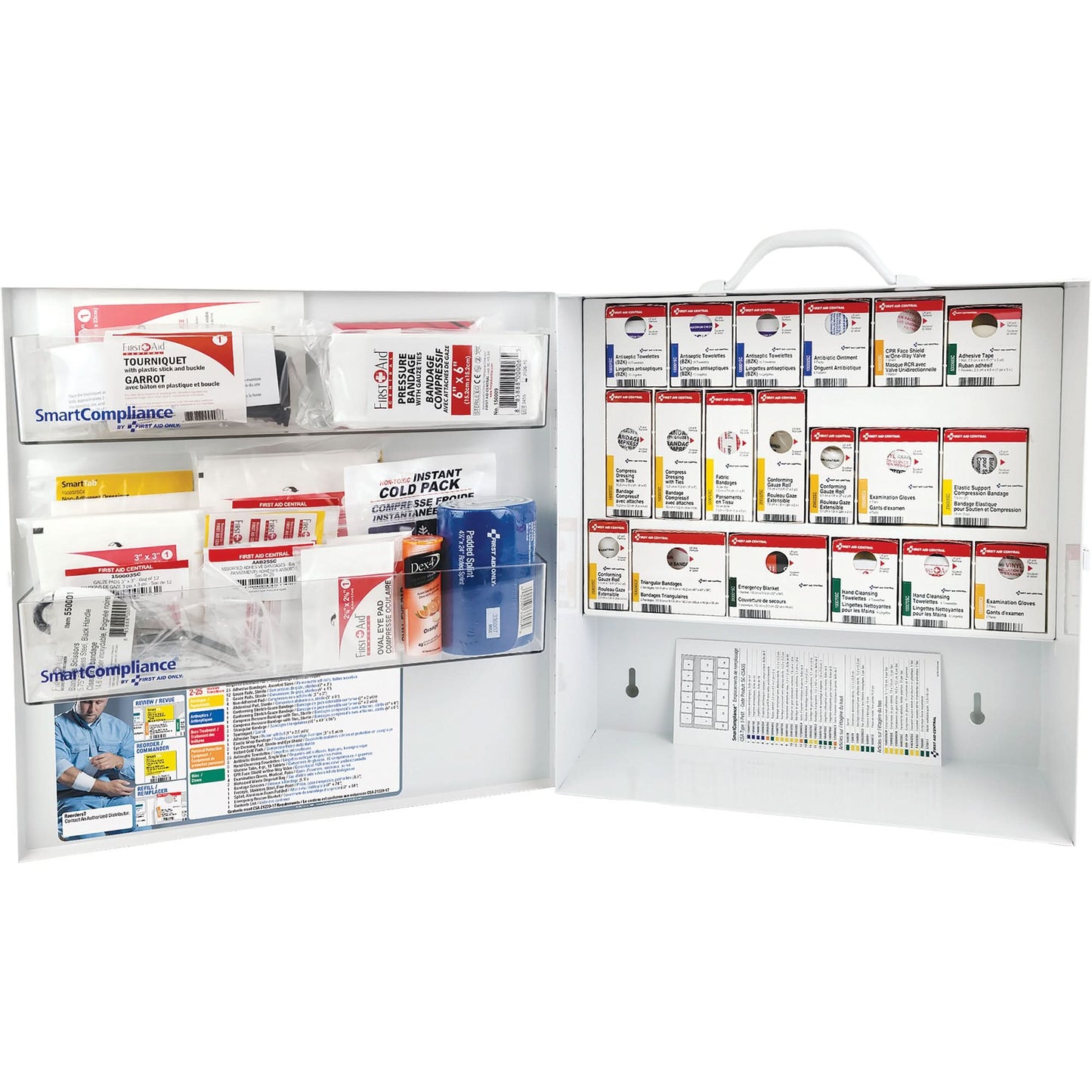 SmartCompliance® First Aid Cabinet, Meets CSA Z1220-17 Type 3 High-Risk Environment, Small (2-25 Workers)