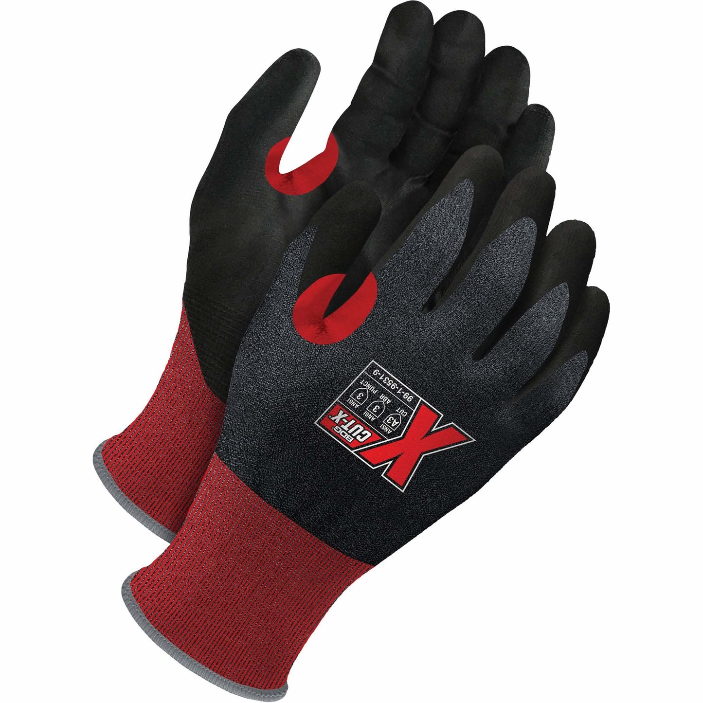 Cut-Resistant Touch Screen Gloves, Size 9, 21 Gauge, Polyurethane Coated, HPPE Shell, ASTM ANSI Level A3