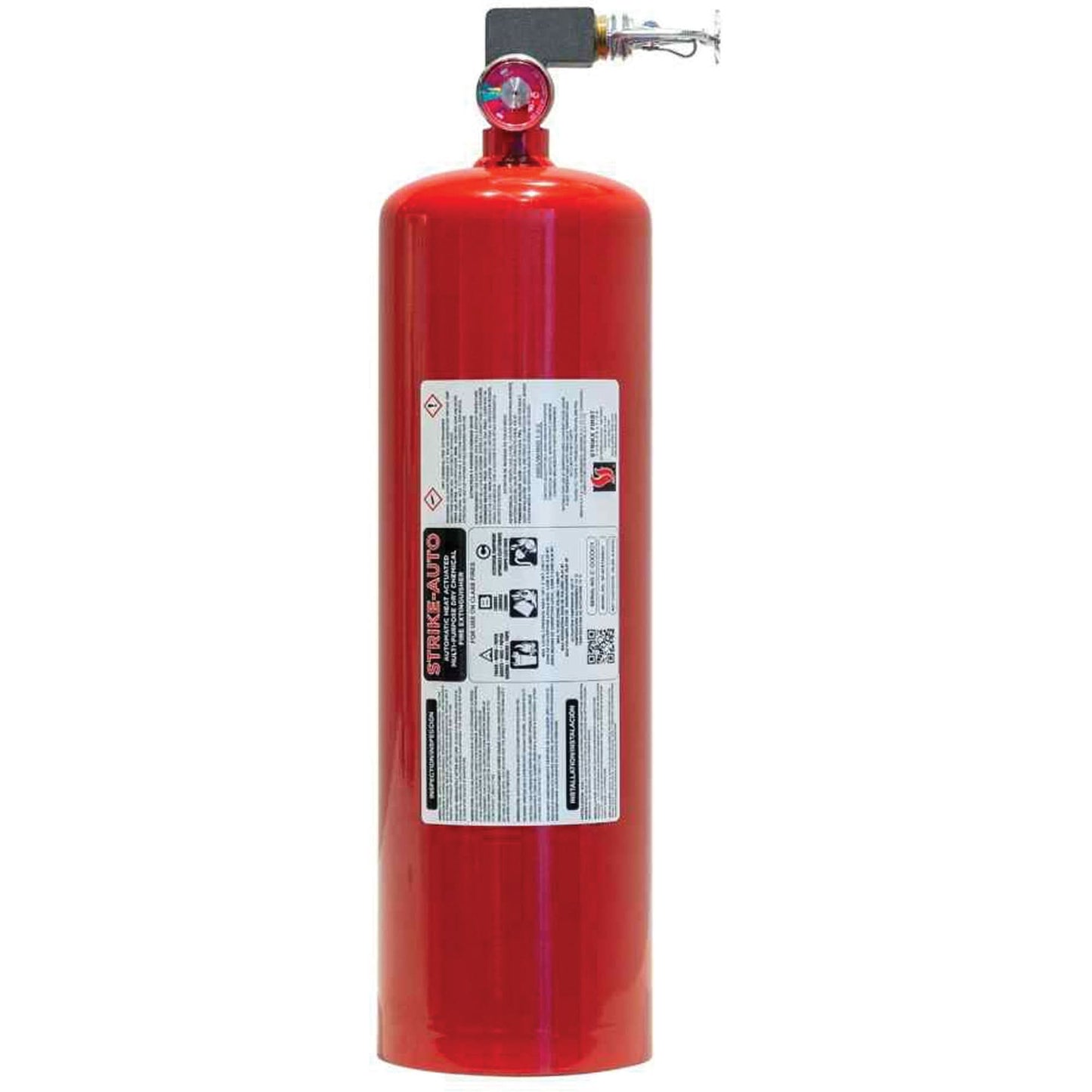 Extincteur automatique polyvalent à déclenchement thermique avec support horizontal, ABC, capacité de 37,8 L
