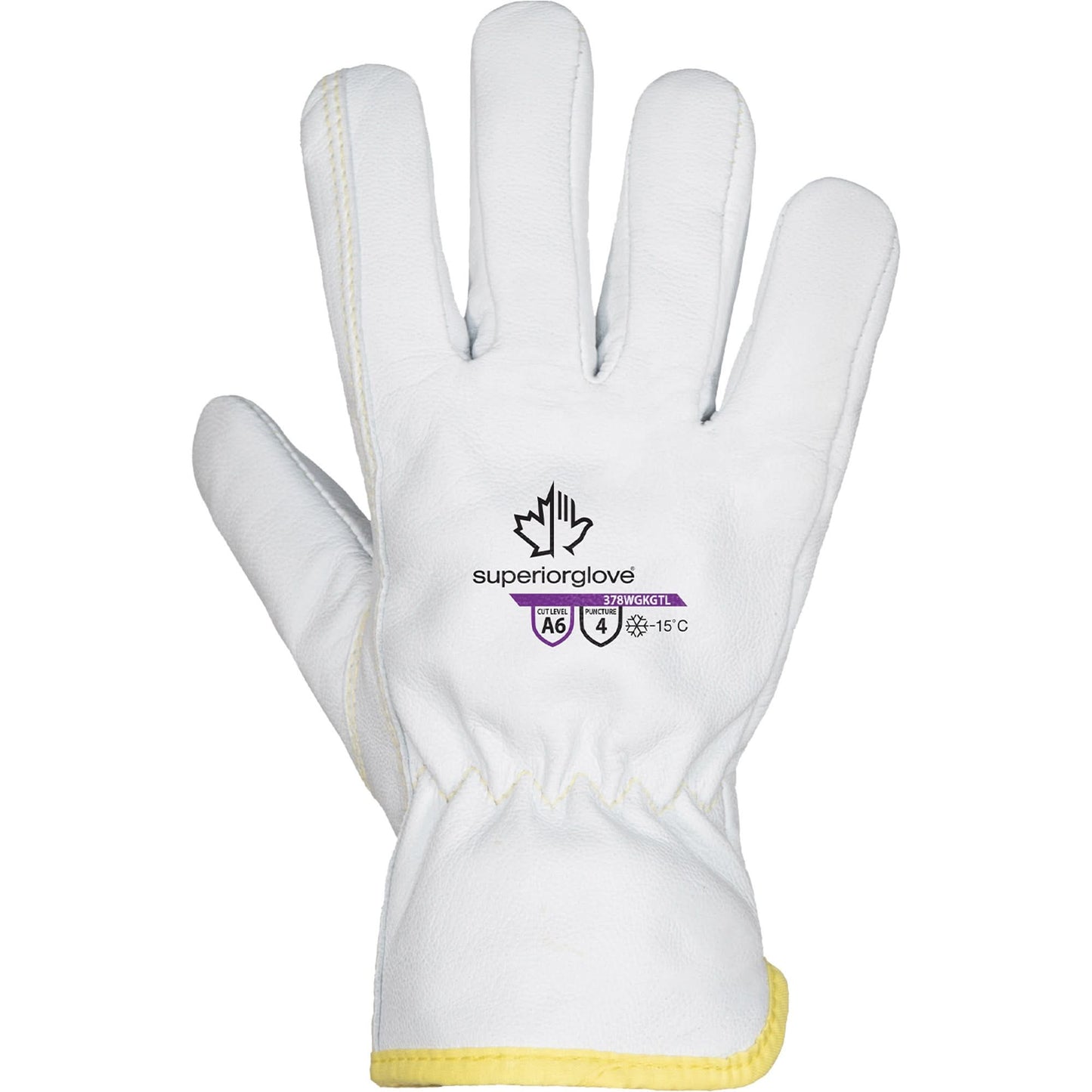 Gants anti-coupure Endura® 378WGKGTL, Taille TP, Coque en cuir de chèvre/ThinsulateMC/TenActivMC, ASTM ANSI Niveau A6
