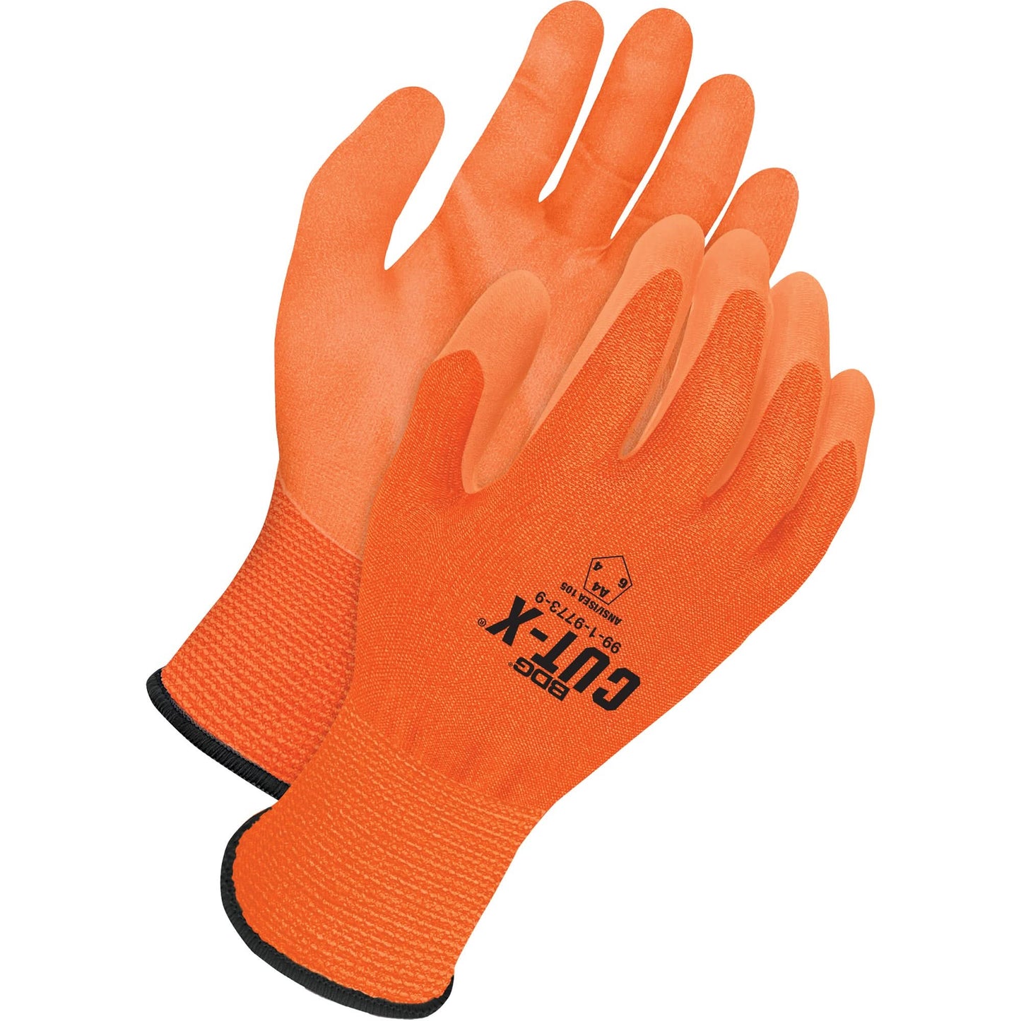 Cut-X® Cut-Resistant Touchscreen Gloves, Size 8, 18 Gauge, Foam NBR Coated, HPPE Shell, ASTM ANSI Level A4