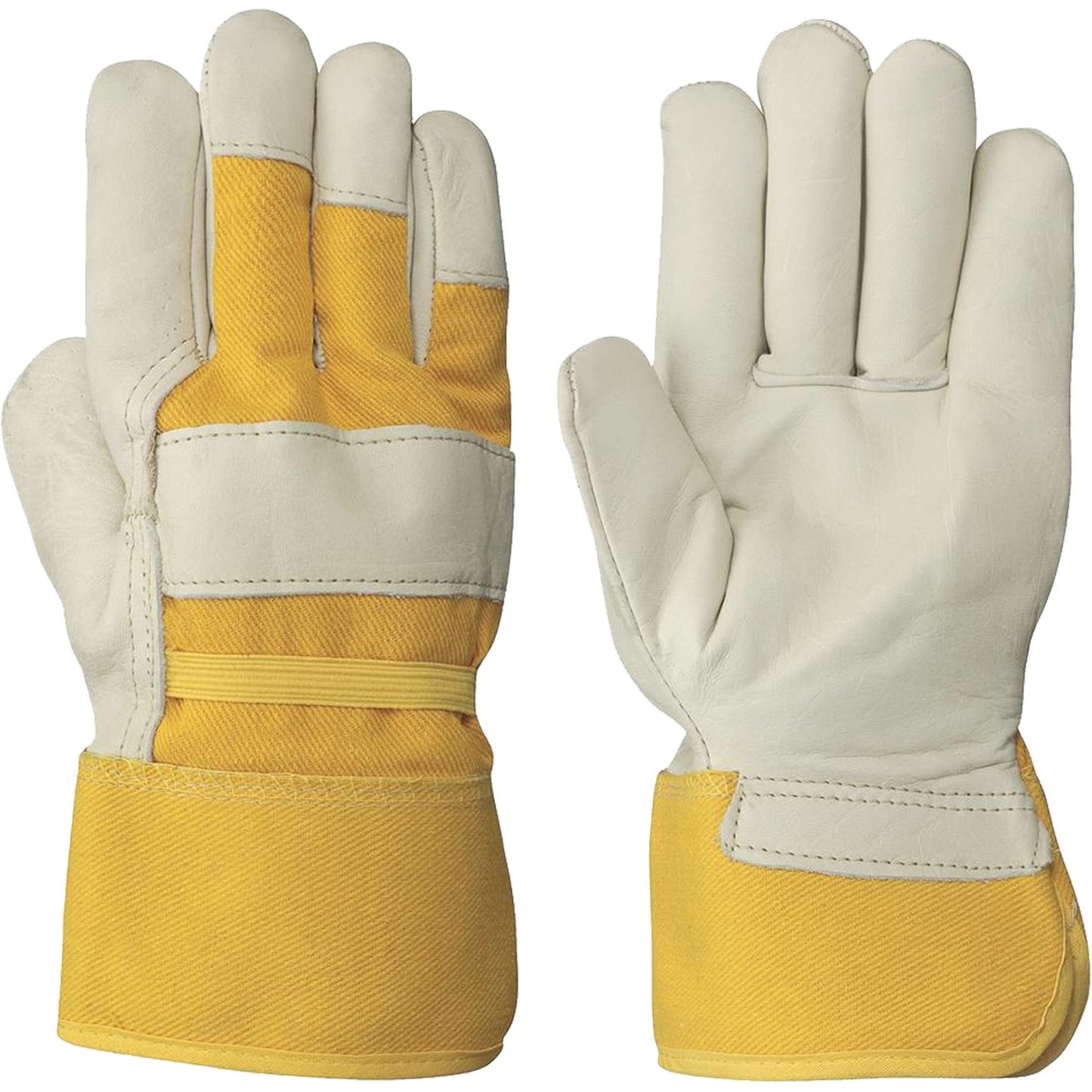 Women's Insulated Cow Grain Gloves, One Size, Grain Cowhide Palm, Fleece Inner Lining