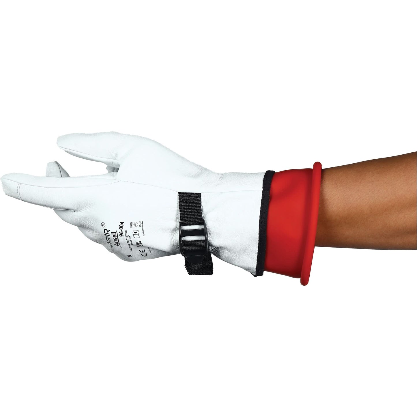 ActivArmr® 96004 Goatskin Leather Protector Gloves, Size 7, 10" L