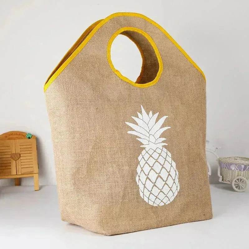 Summer Beach Retro Style Shopping Coarse Beach Bag