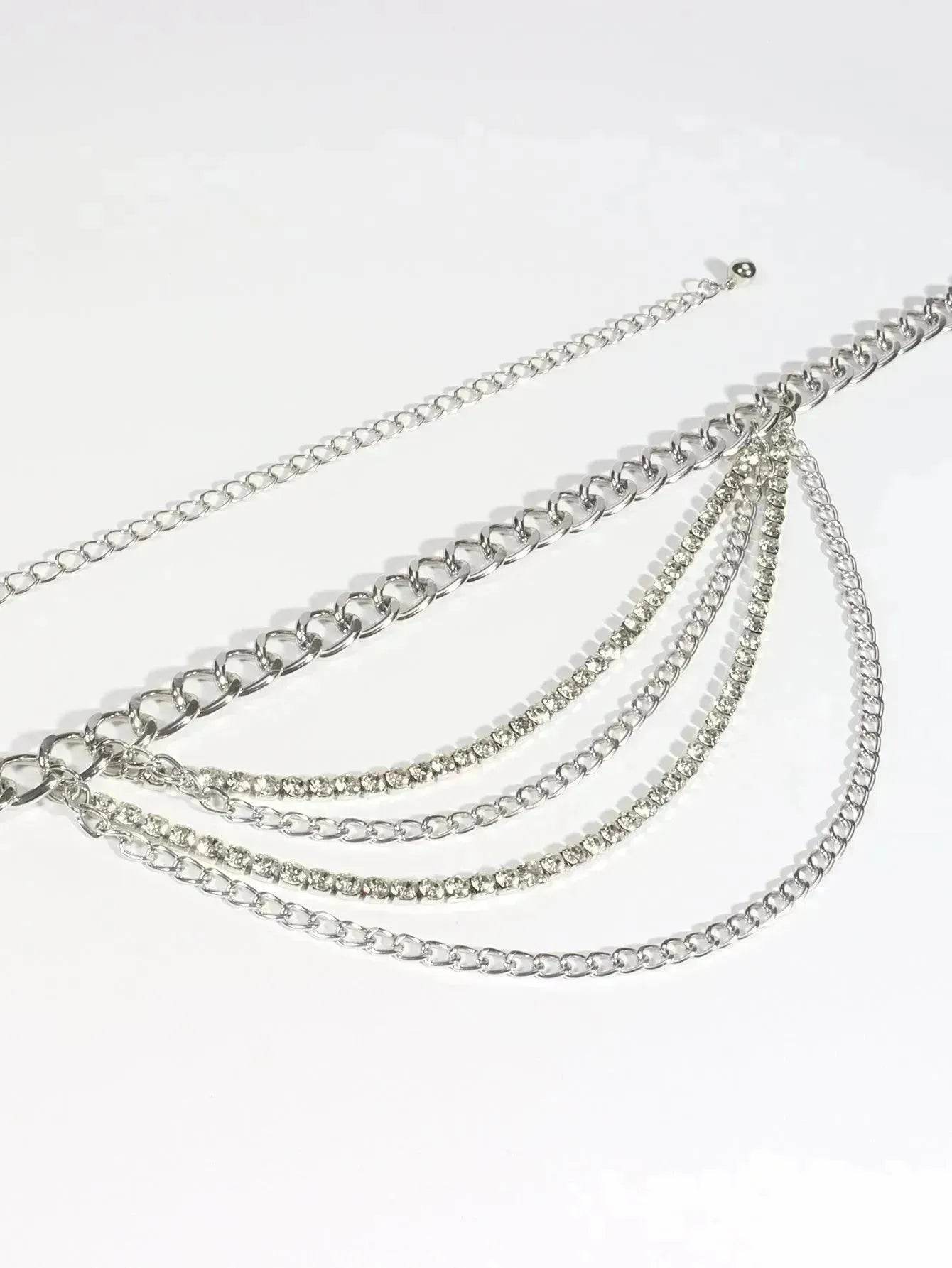 Summer Jewelry Hot Pants Chain Multilayer Chain Gold Fashion Jeans Hip Hop Punk Street Shooting Accessories Waist Chain Women