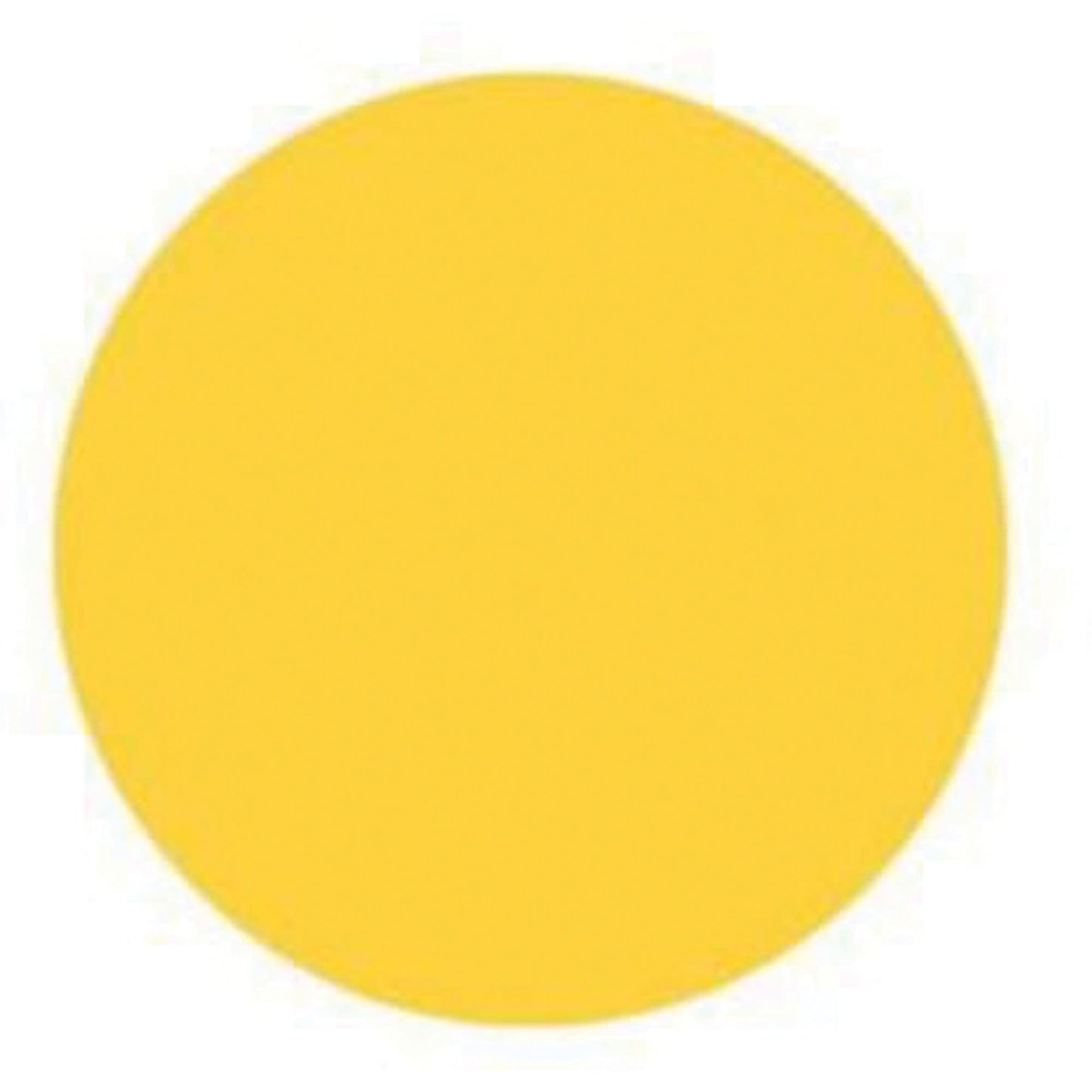 Round Write-On Labels, Circle, 1.5" L x 1.5" W, Yellow