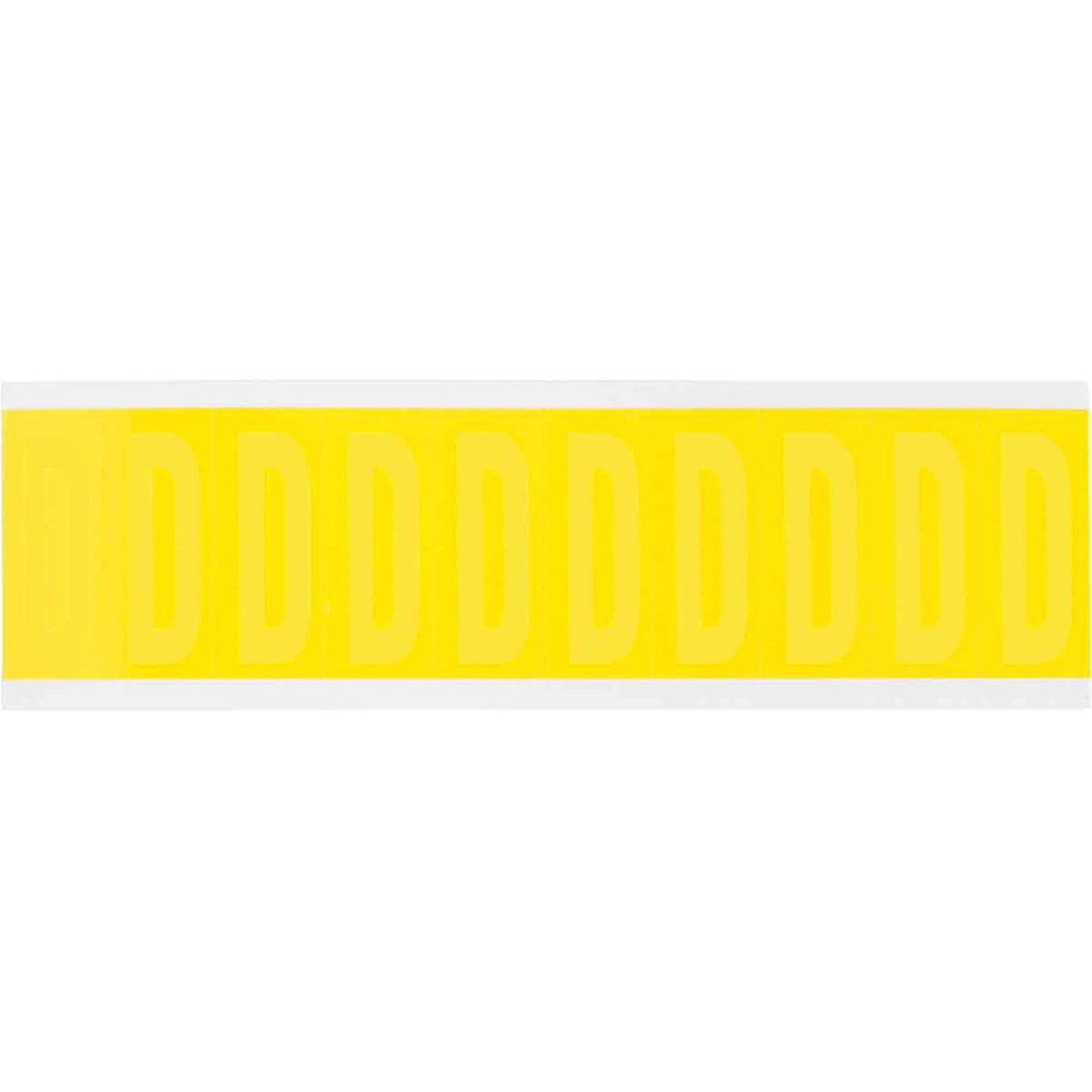 Repositionable Individual Number & Letter Labels, Blank, 2" H, Yellow