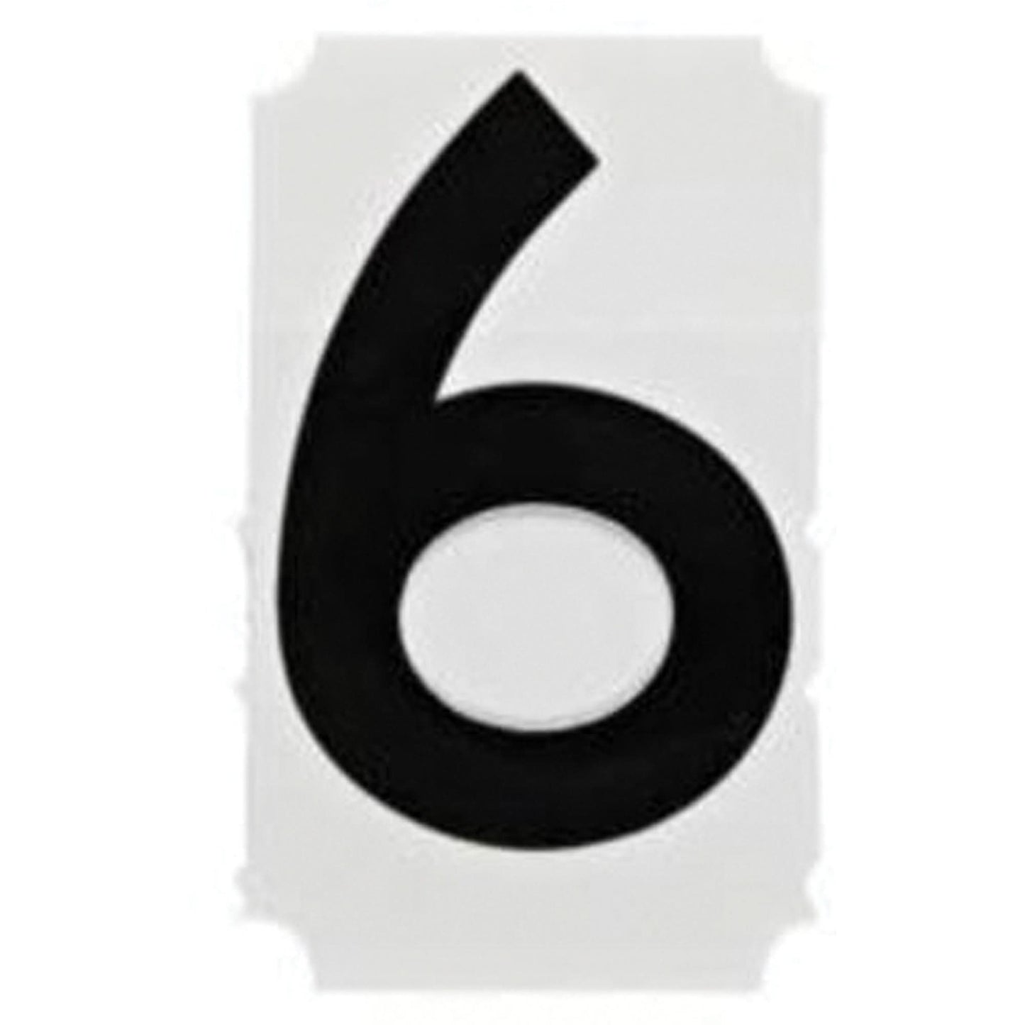 Quick-Align® Individual Gothic Number and Letter Labels, 6, 1" H, Black