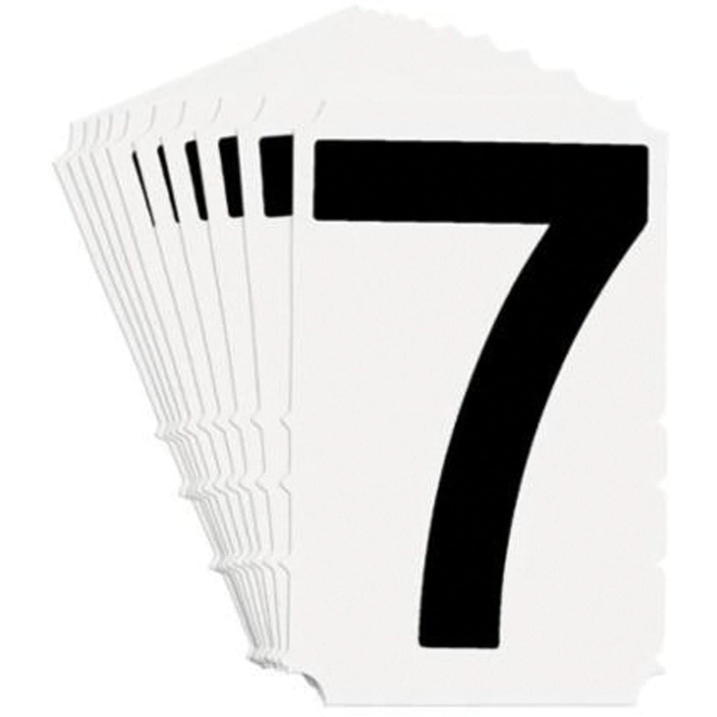 Quick-Align® Individual Gothic Number and Letter Labels, 7, 3" H, Black