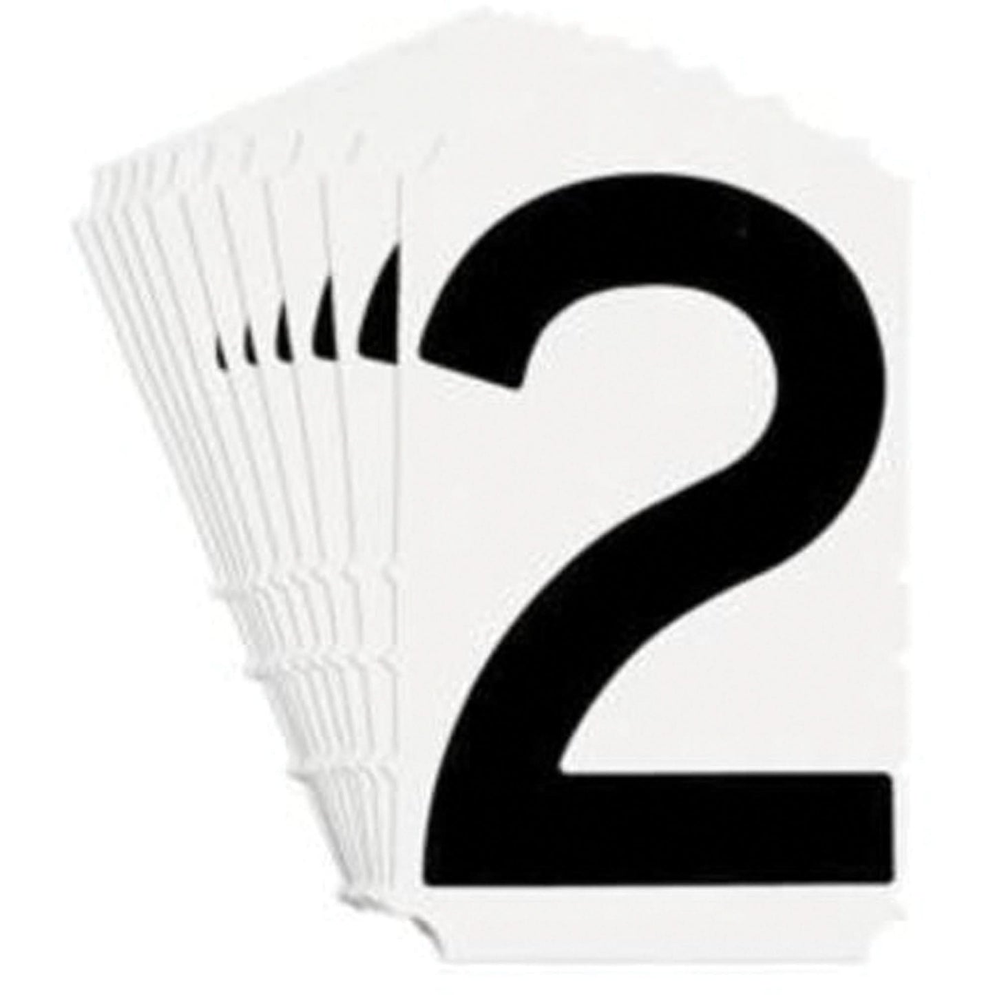 Quick-Align® Individual Gothic Number and Letter Labels, 2, 4" H, Black