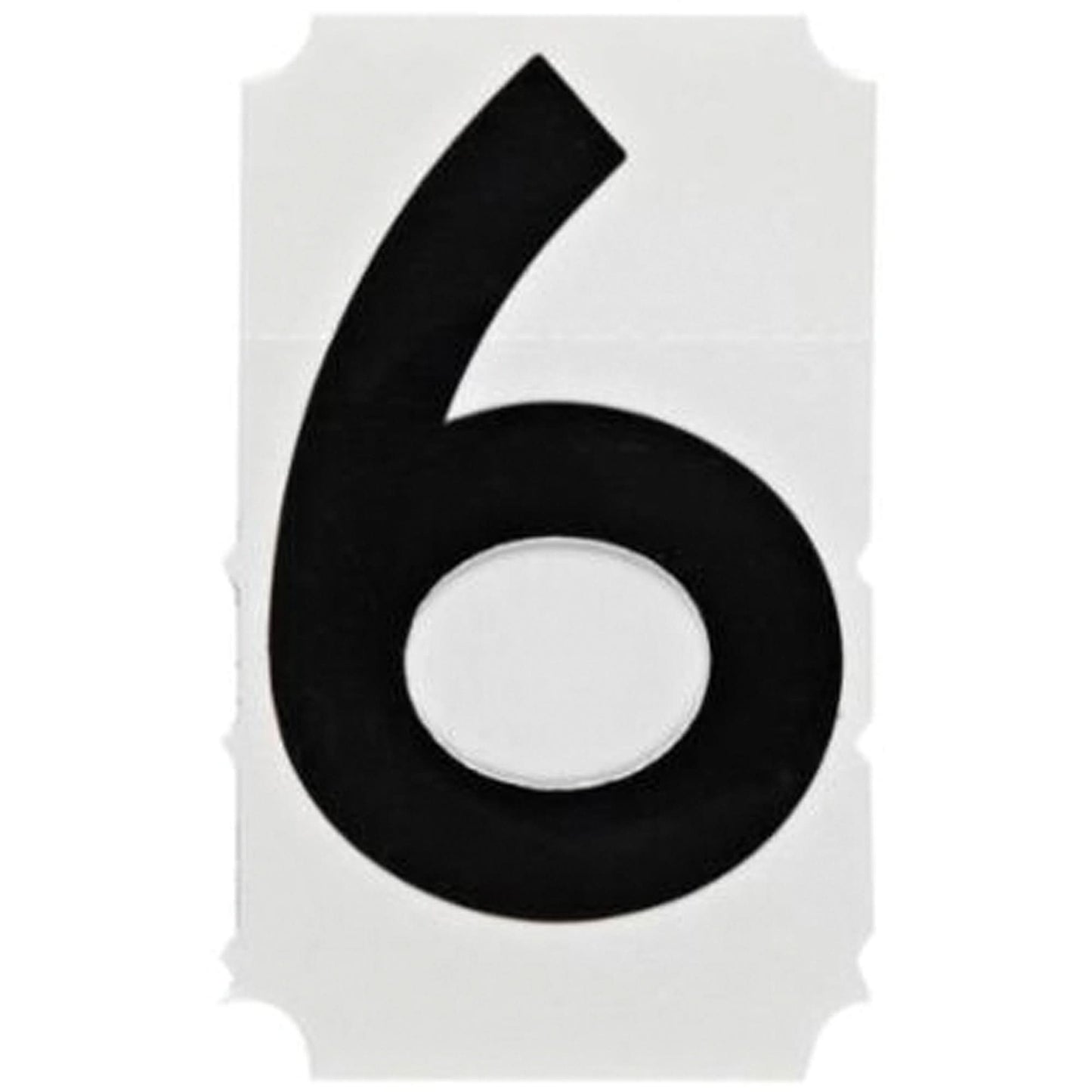 Quick-Align® Individual Gothic Number and Letter Labels, 6, 4" H, Black