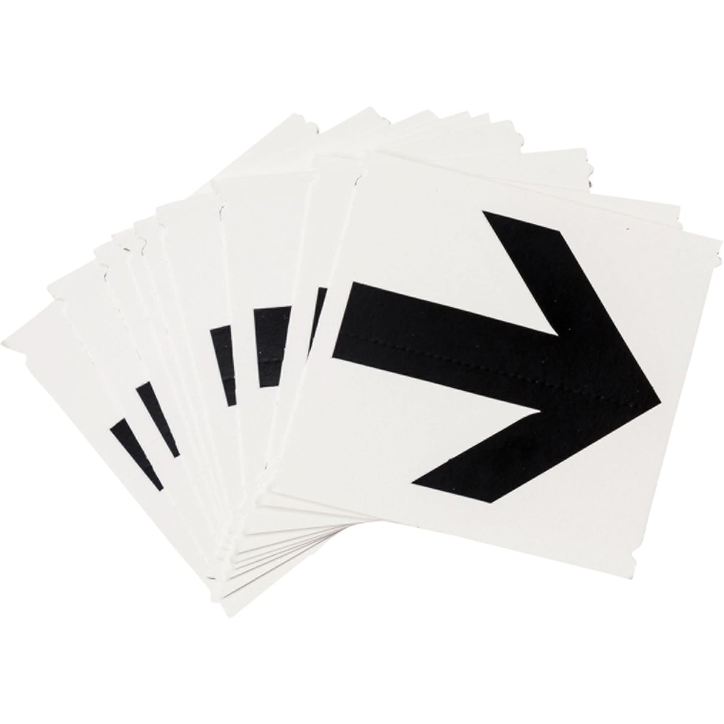 Quick-Align® Individual Gothic Number and Letter Labels, Arrow Symbol, 4" H, Black