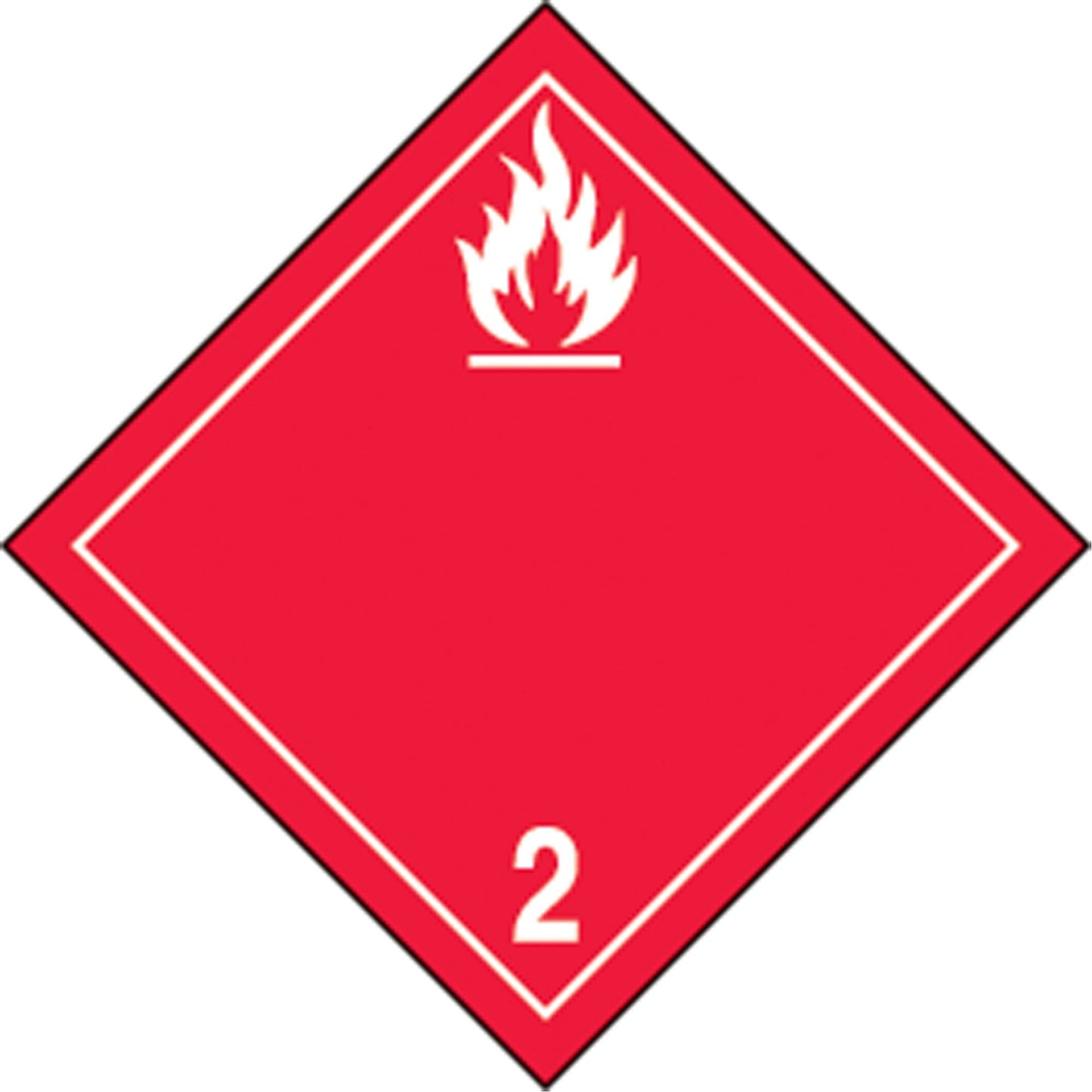 TDG Shipping Labels, Class 2.1, Flammable Gases, Paper
