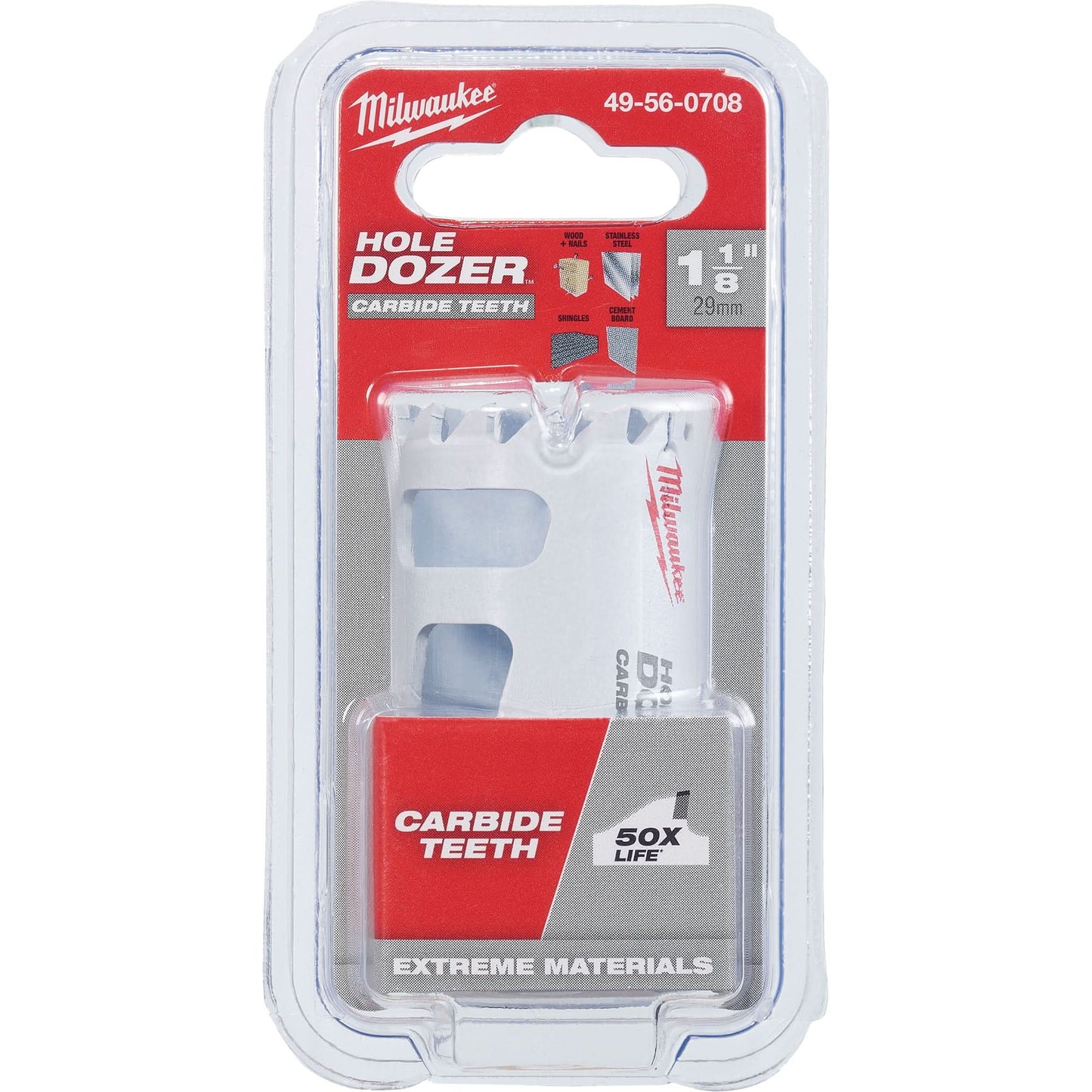 Scie cloche au carbure Hole Dozer™ , 1-1/8", Profondeur de coupe de 1-5/8", Carbure
