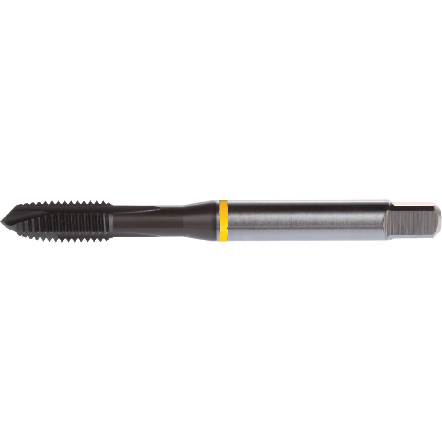 Yellow Shark Spiral Point Tap, High Speed Cobalt, 3/8"-16 Thread, 3.937" L