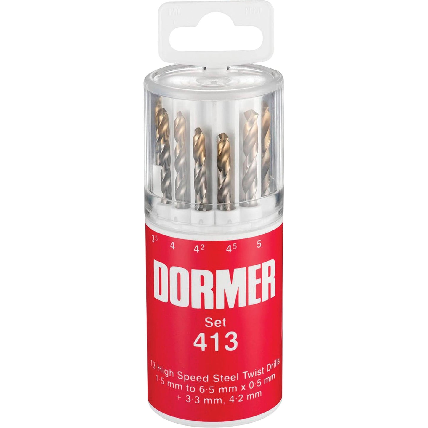 Jobber Drill Bit Set, 13 Pieces, High Speed Steel