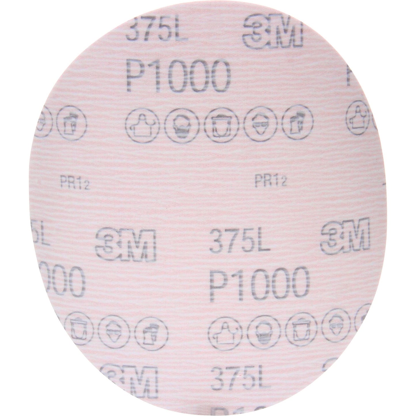 Hookit™ 375L Film Disc, 6" Dia., P1000 Grit, Aluminum Oxide