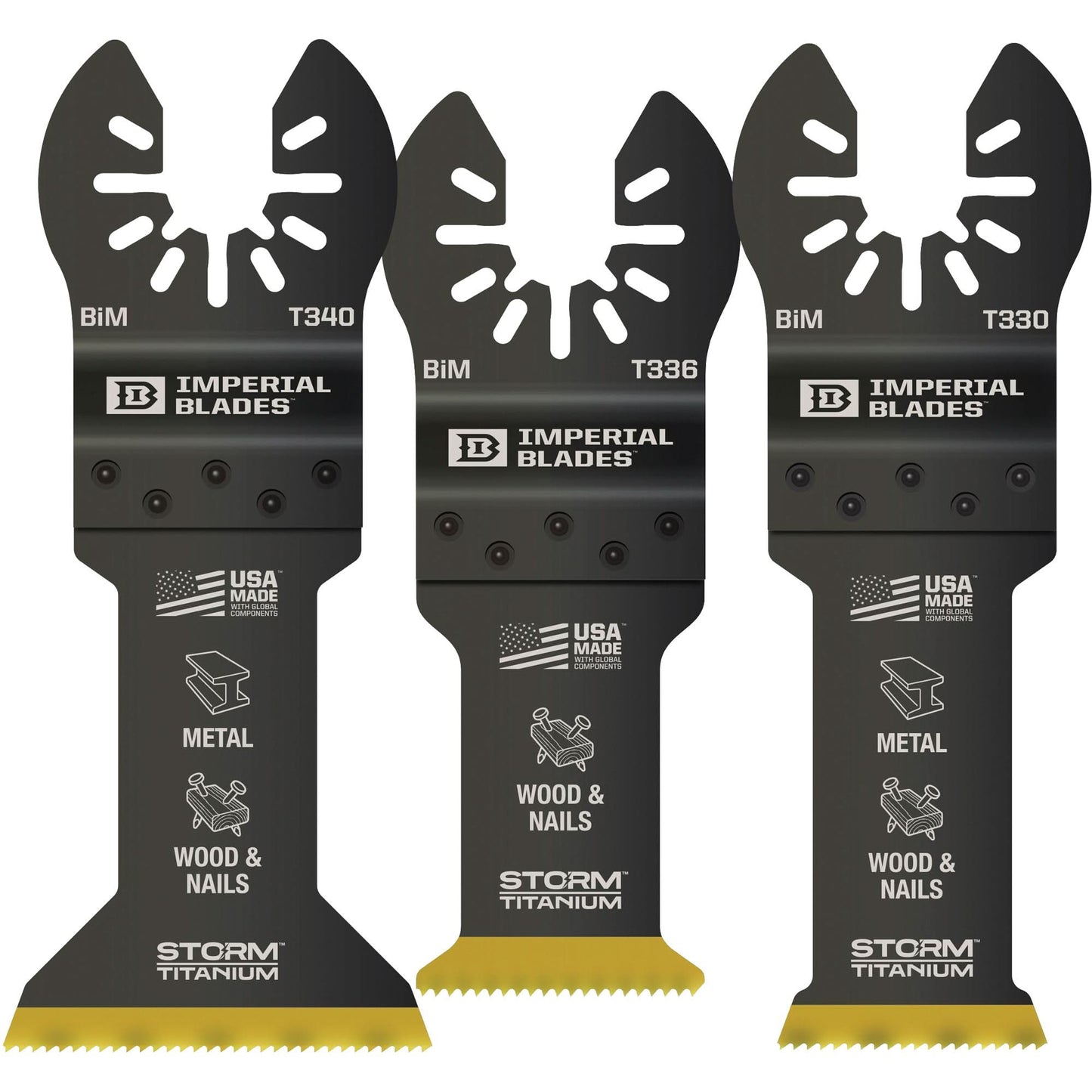 One Fit™ Storm™ Titanium Metal & Wood Blade Pack