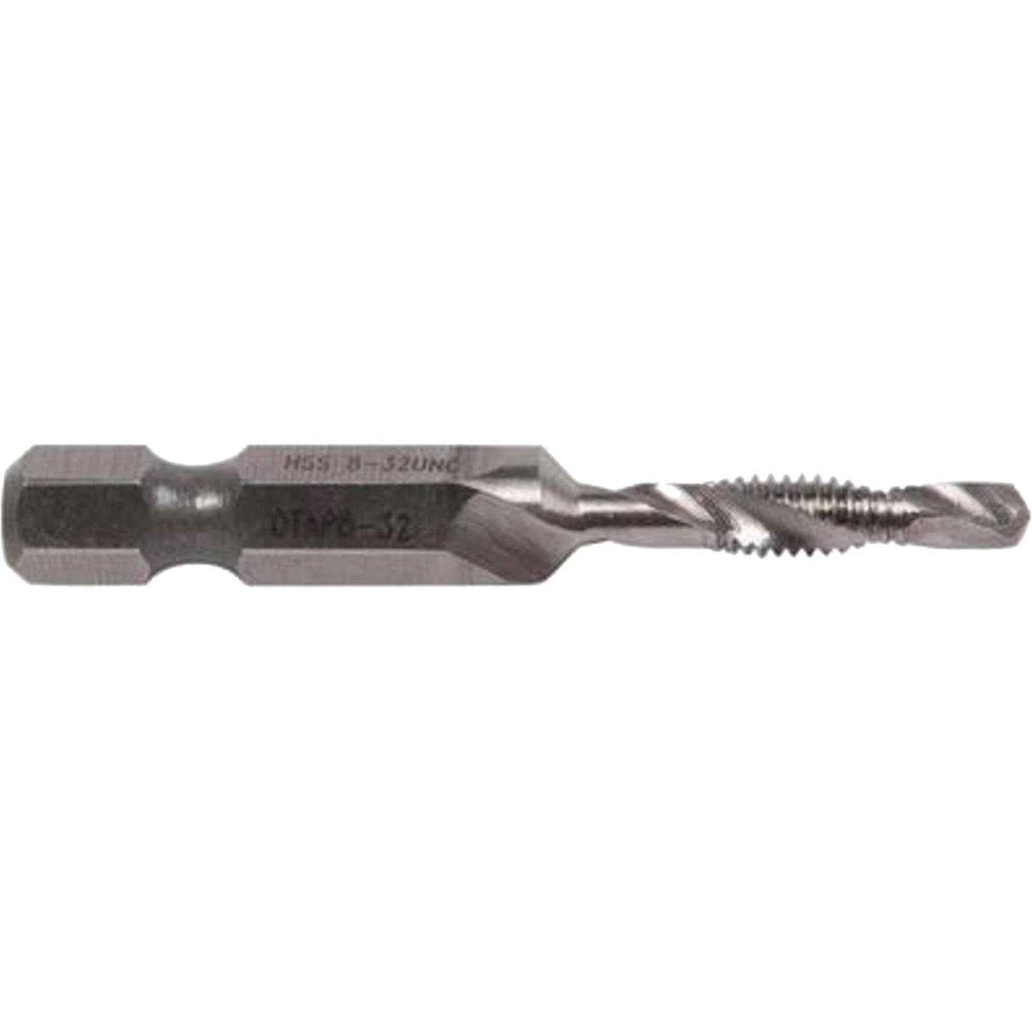 Drill/Tap Bit, #8, High Speed Steel