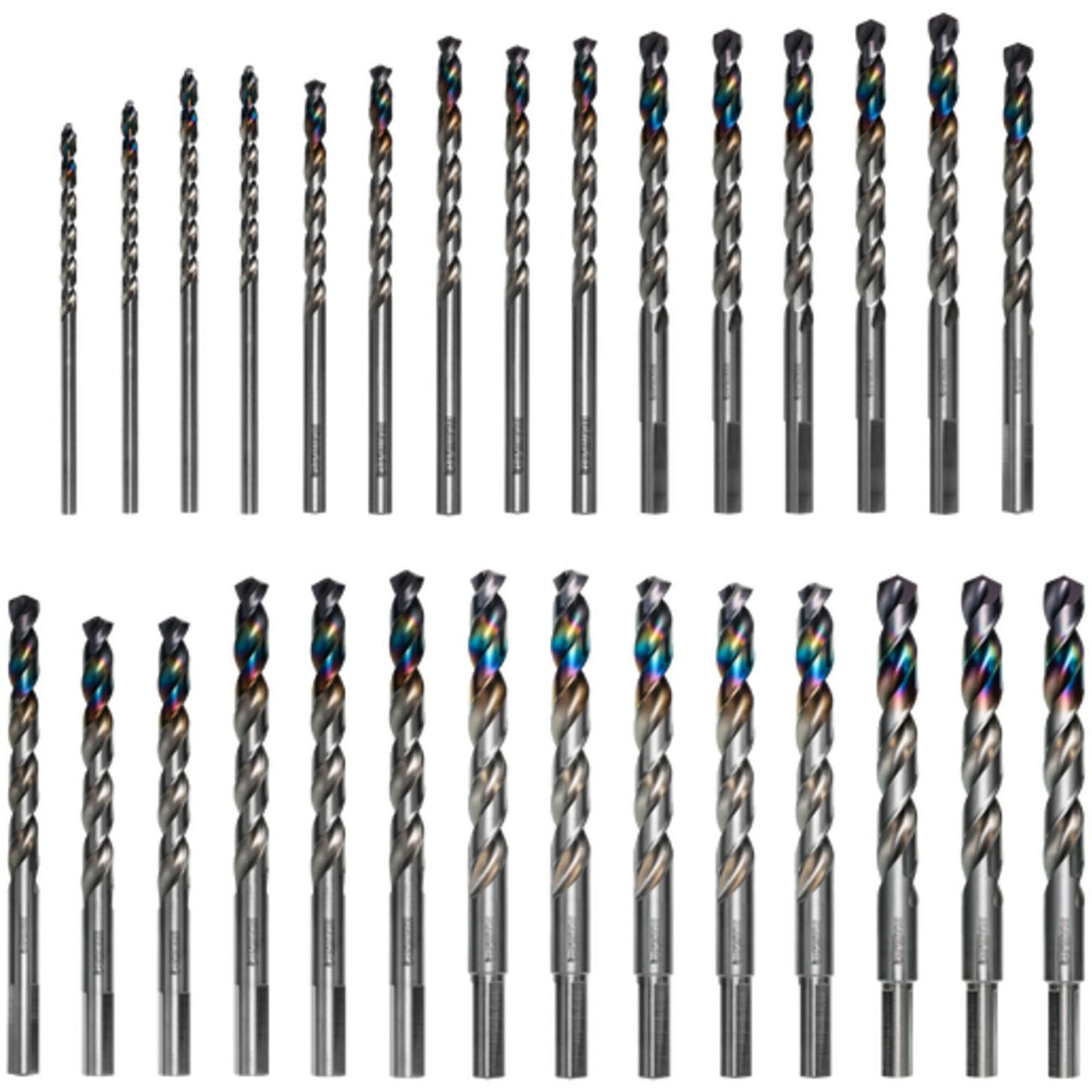 Metal Demon™ Drill Bit Set for Mild, Hardened and Stainless Steels, 29 Pieces