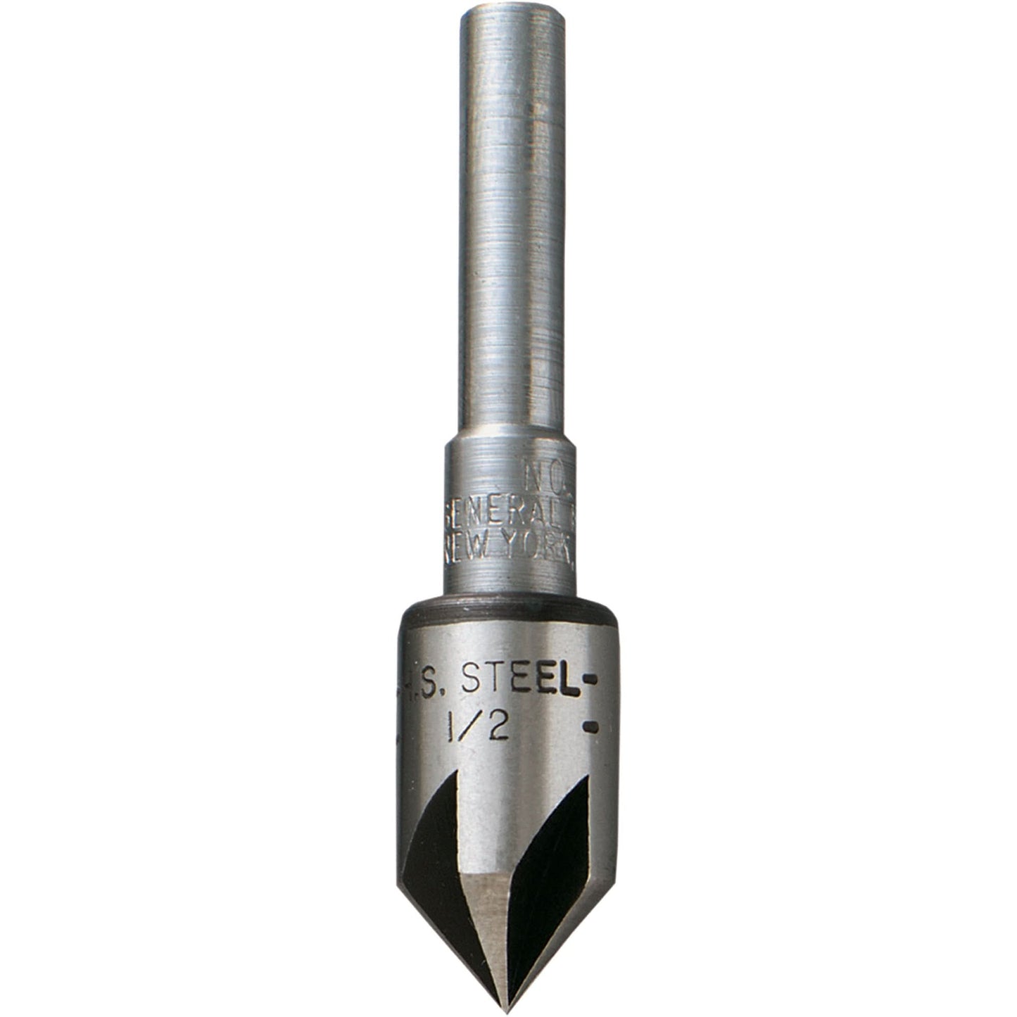 Countersink Bit, 1/2", High Speed Steel, 82° Angle, 5 Flutes