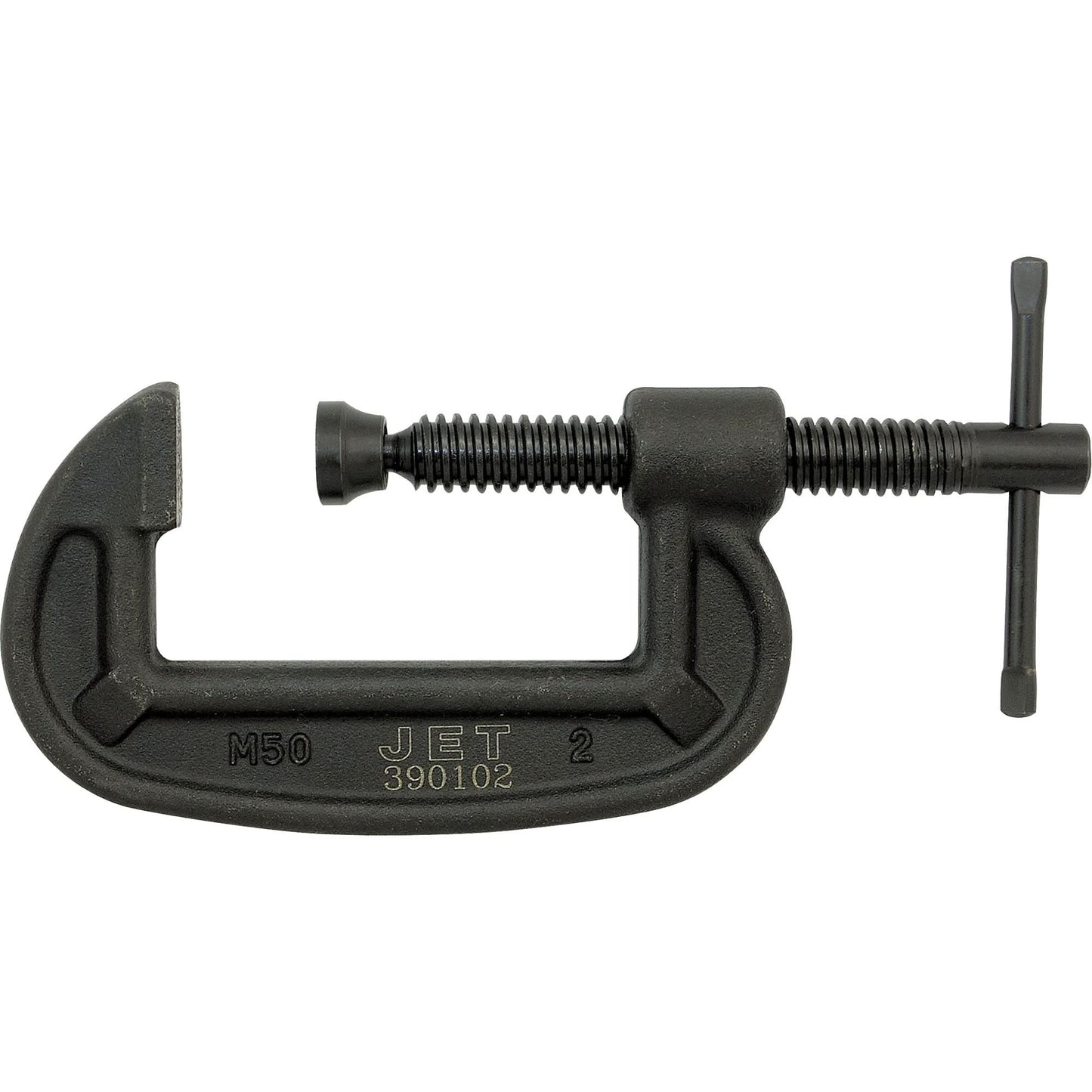 Heavy-Duty C-Clamp, 5" Capacity, 2-1/16" Throat Depth