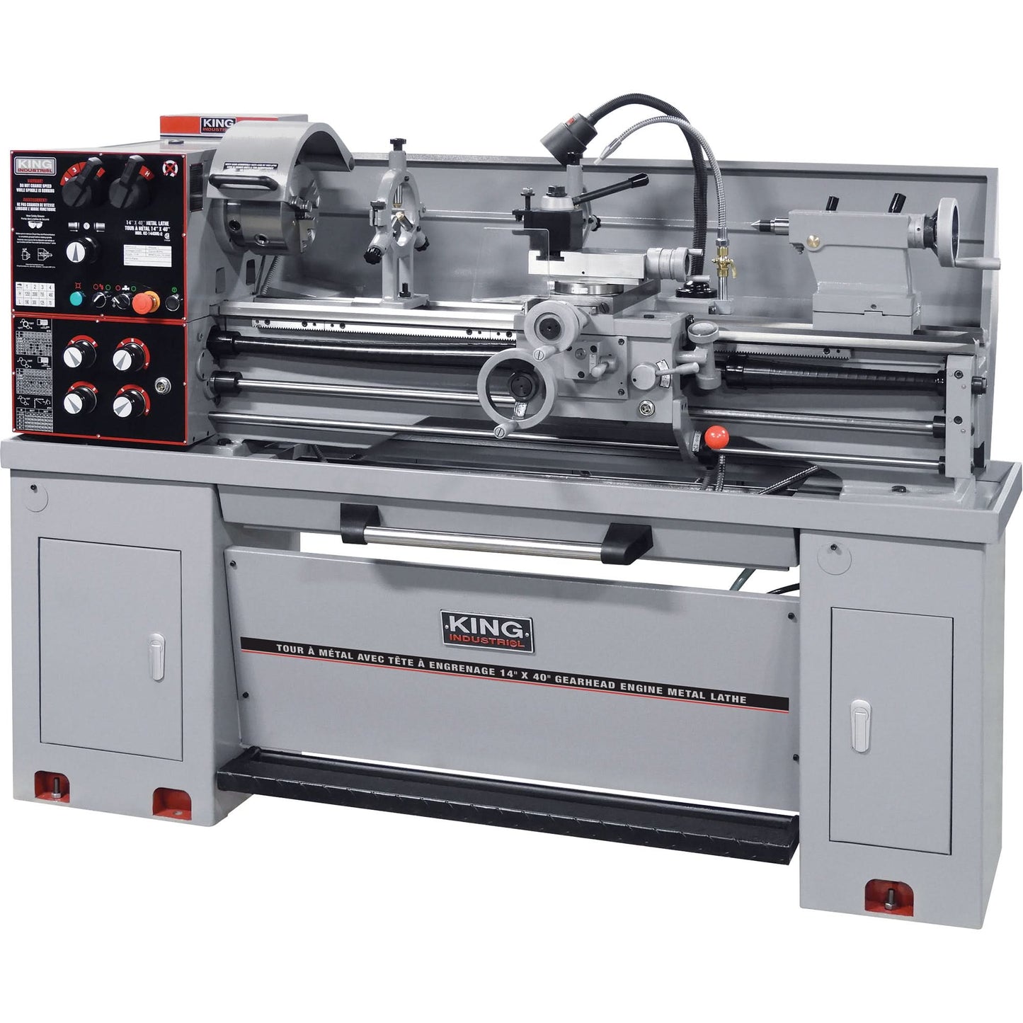 Gearhead Metal Lathes, 75" L x 32" W x 53" H