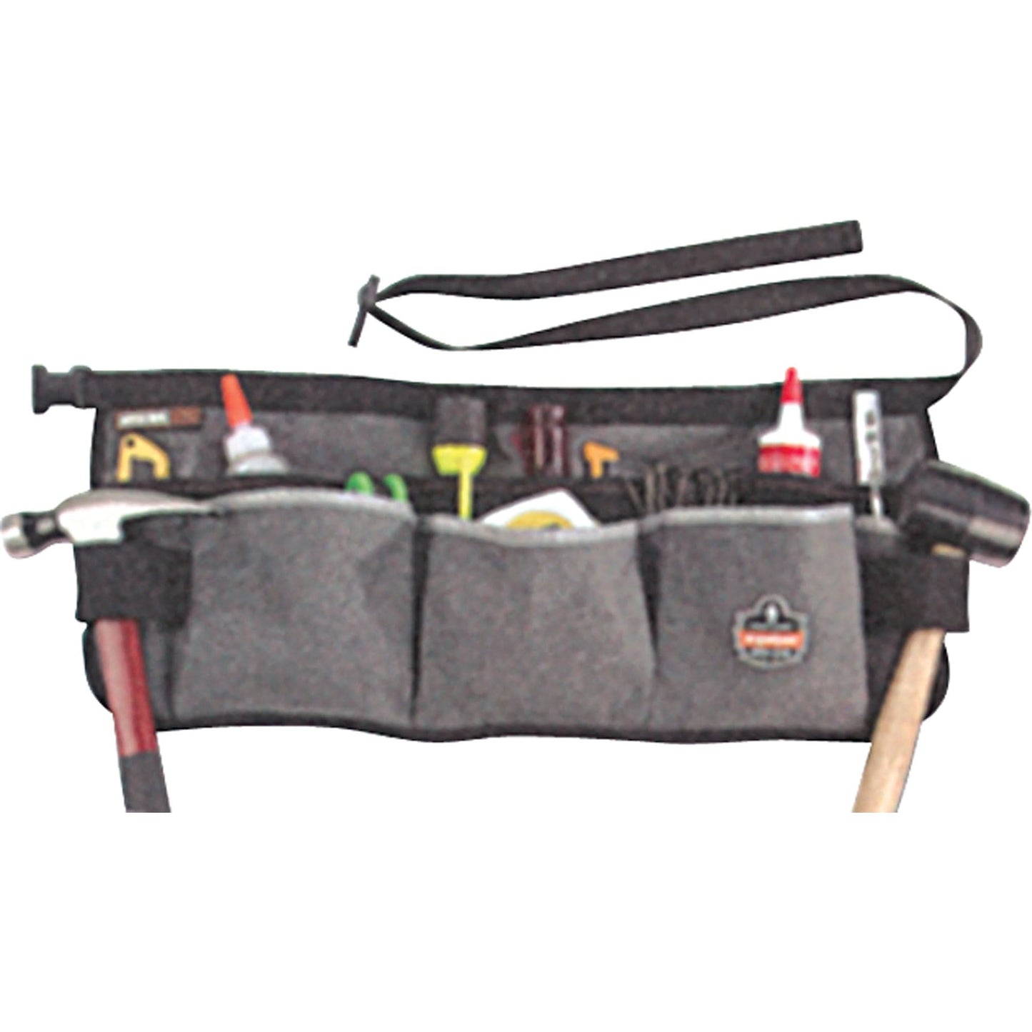 13-Pocket Waist Aprons, Canvas, Grey