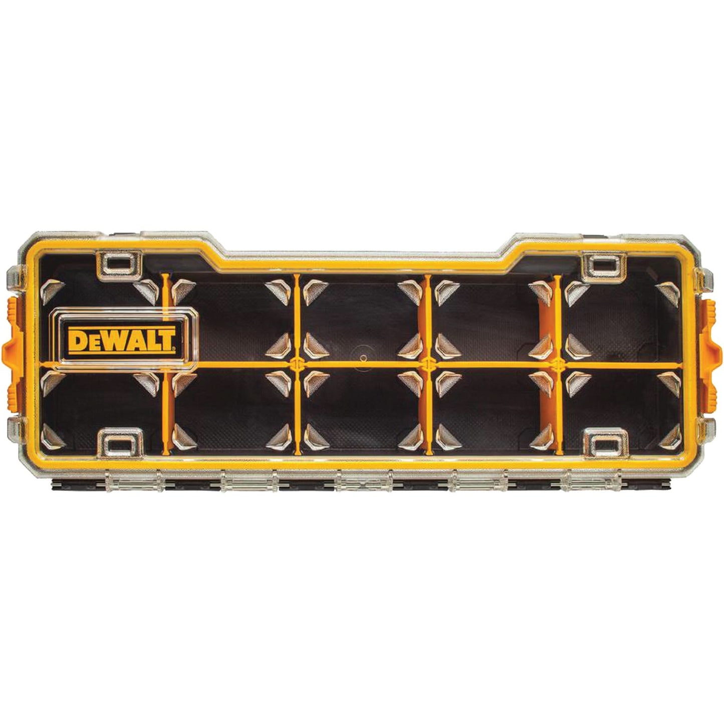 Compartment Pro Organizer, 6-5/8" W x 17-5/8" D x 2-7/8" H, Black/Yellow