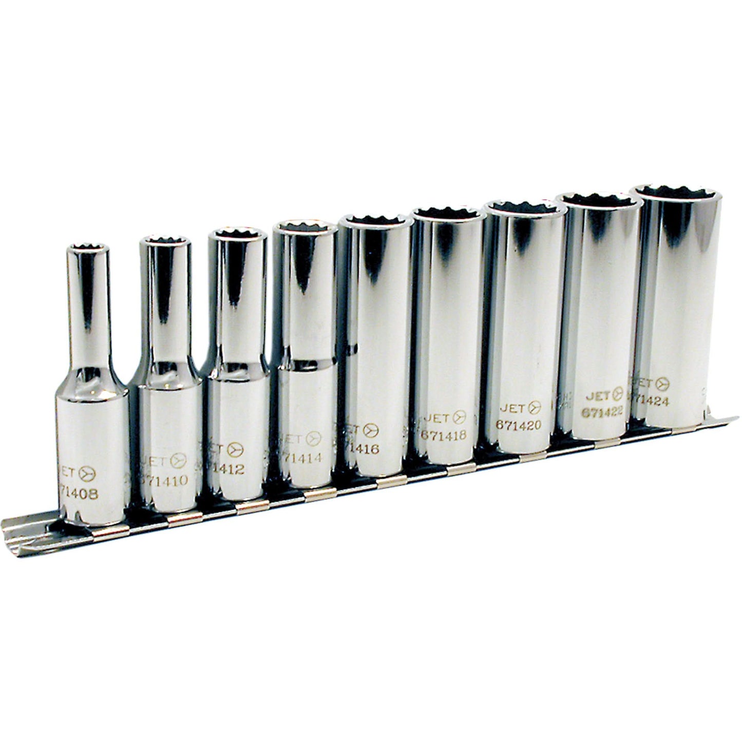 SS3809D-12 SAE Socket Set, 9 Pcs, 3/8" Drive Size, Deep
