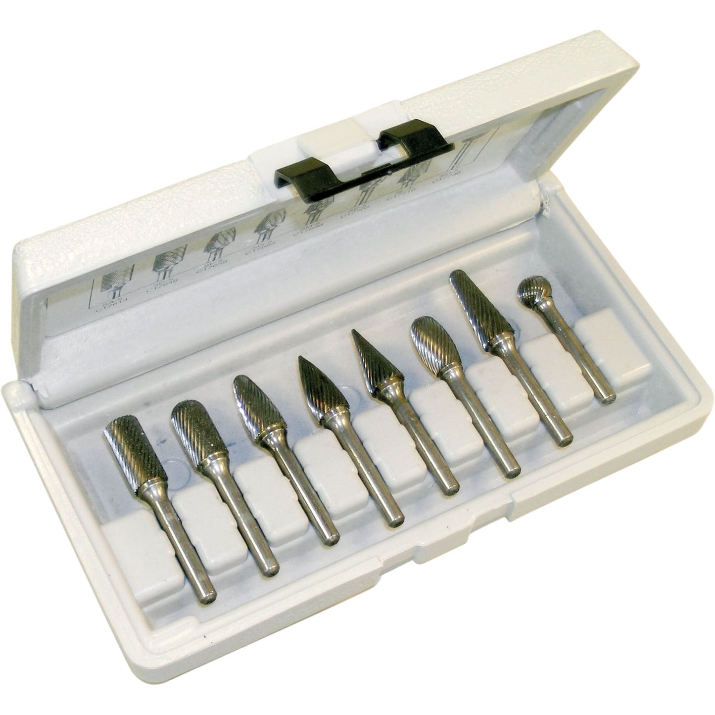 Right Hand Spiral Burr Sets, 8 Pieces
