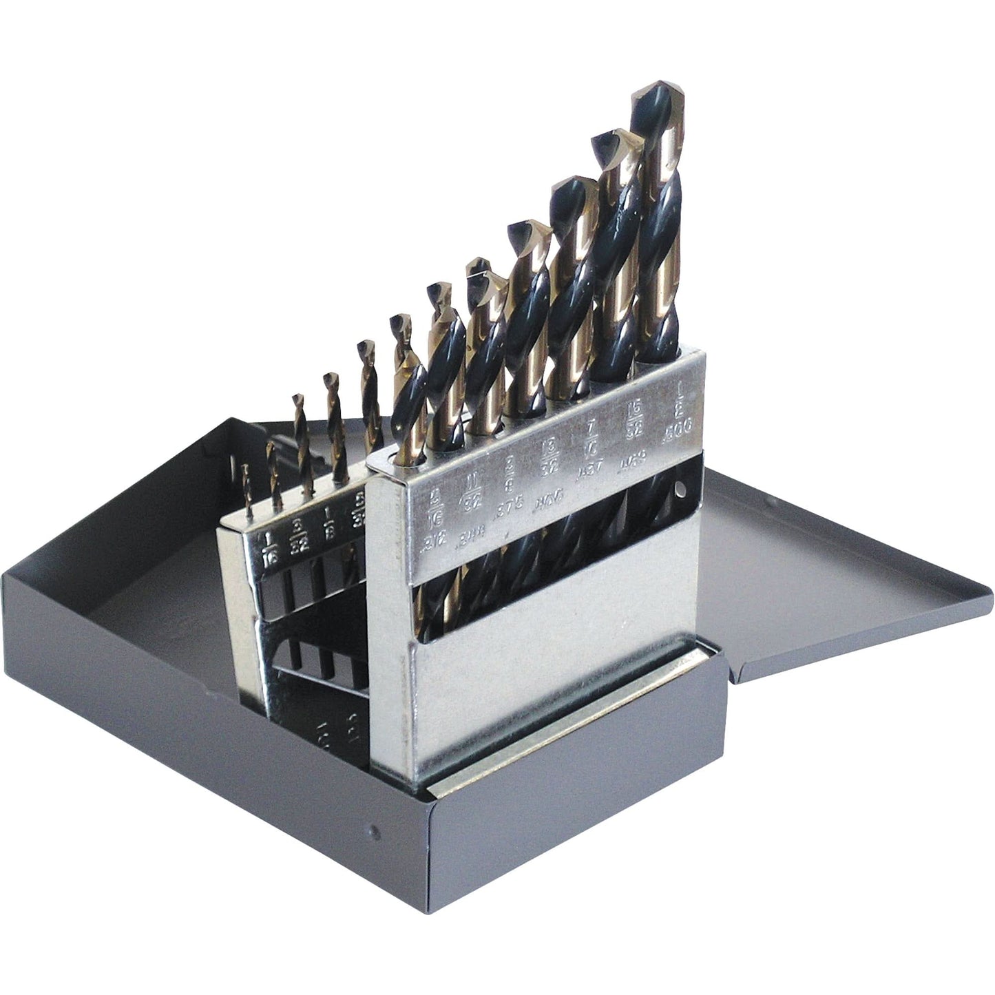 Drill Sets, 15 Pieces, High Speed Steel
