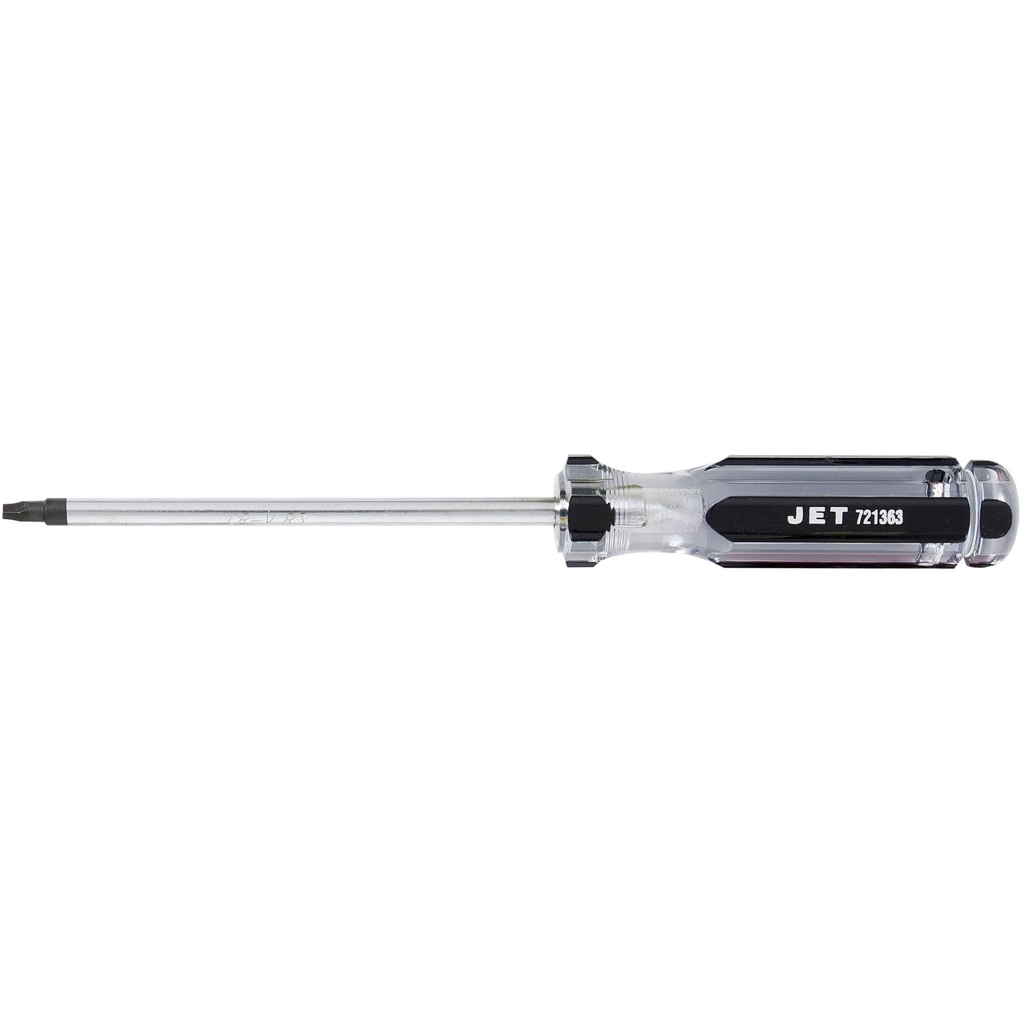 Square Jumbo Handle Screwdriver, #3 Tip, Round, 6" L, Plastic Handle