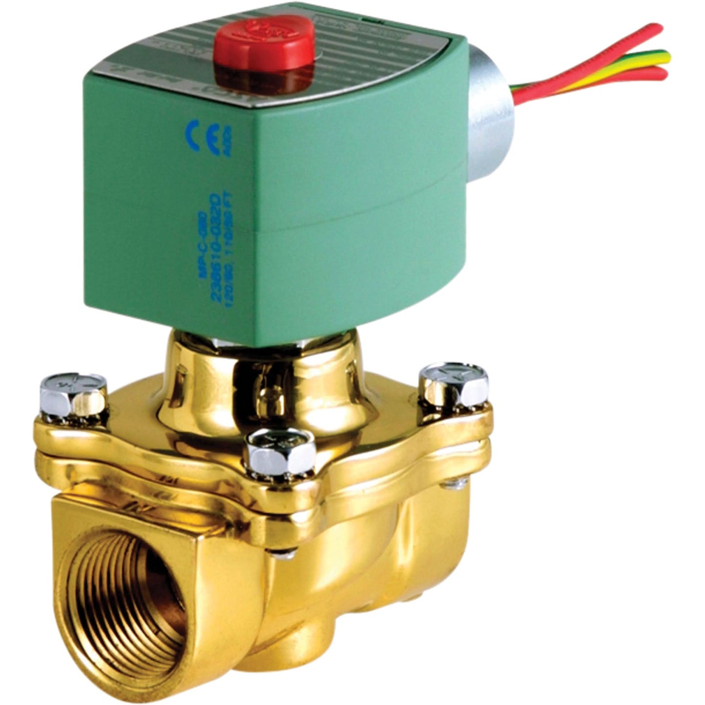 2-Way Pilot Operated Solenoid Valves, 1-1/4" Pipe, 100 psi