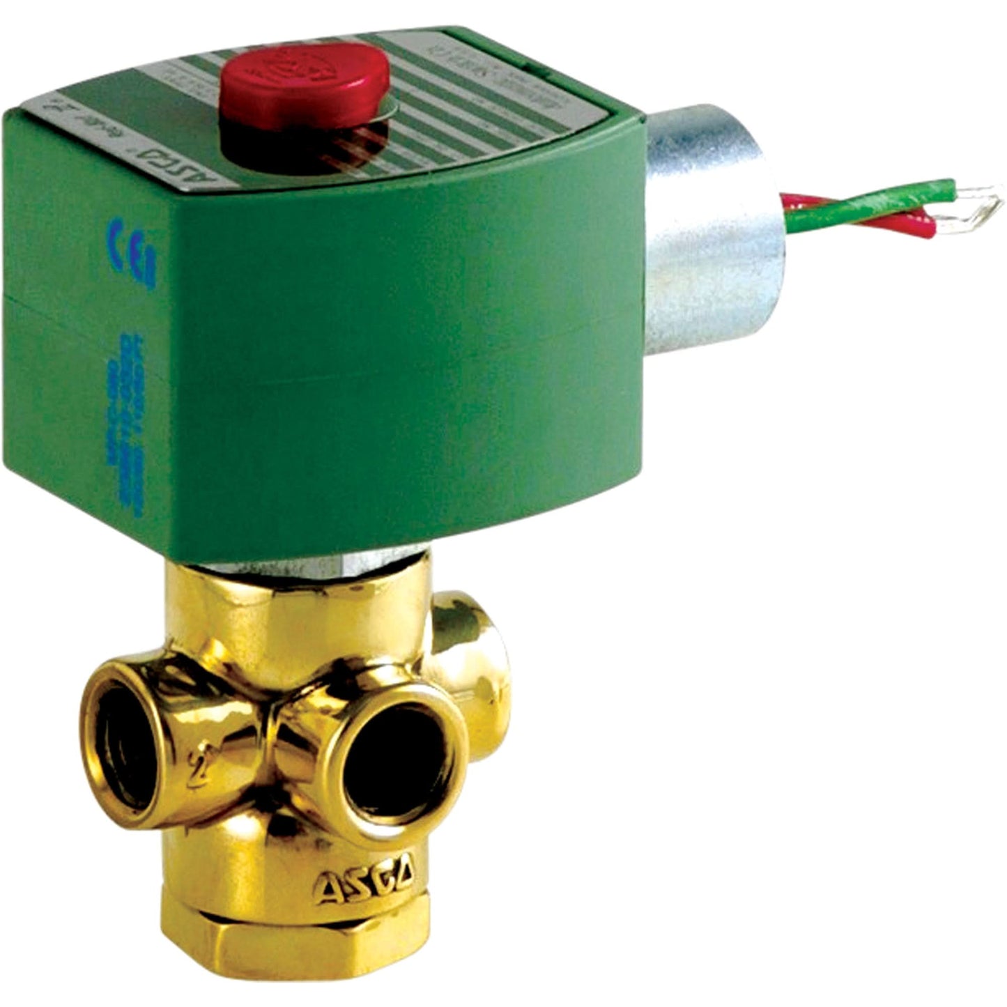 3-Way Direct Acting Universal Solenoid Valves, 1/4" Pipe, 50 psi