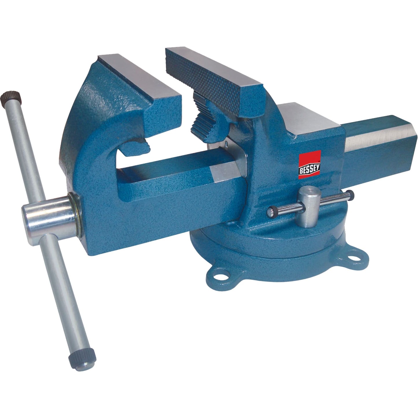 Heavy-Duty Industrial Bench Vises, 6" Jaw Width, 4" Throat Depth