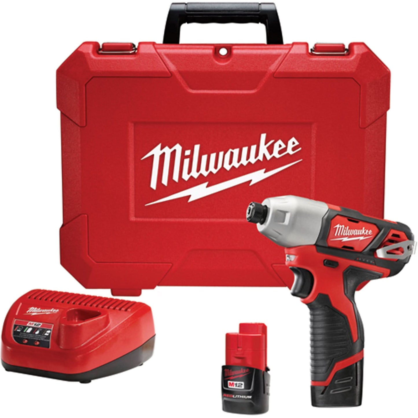 M12™ 1/4" Hex Impact Driver Kit, 1/4", 1000 in-lbs Max. Torque, 12 V, Lithium-Ion