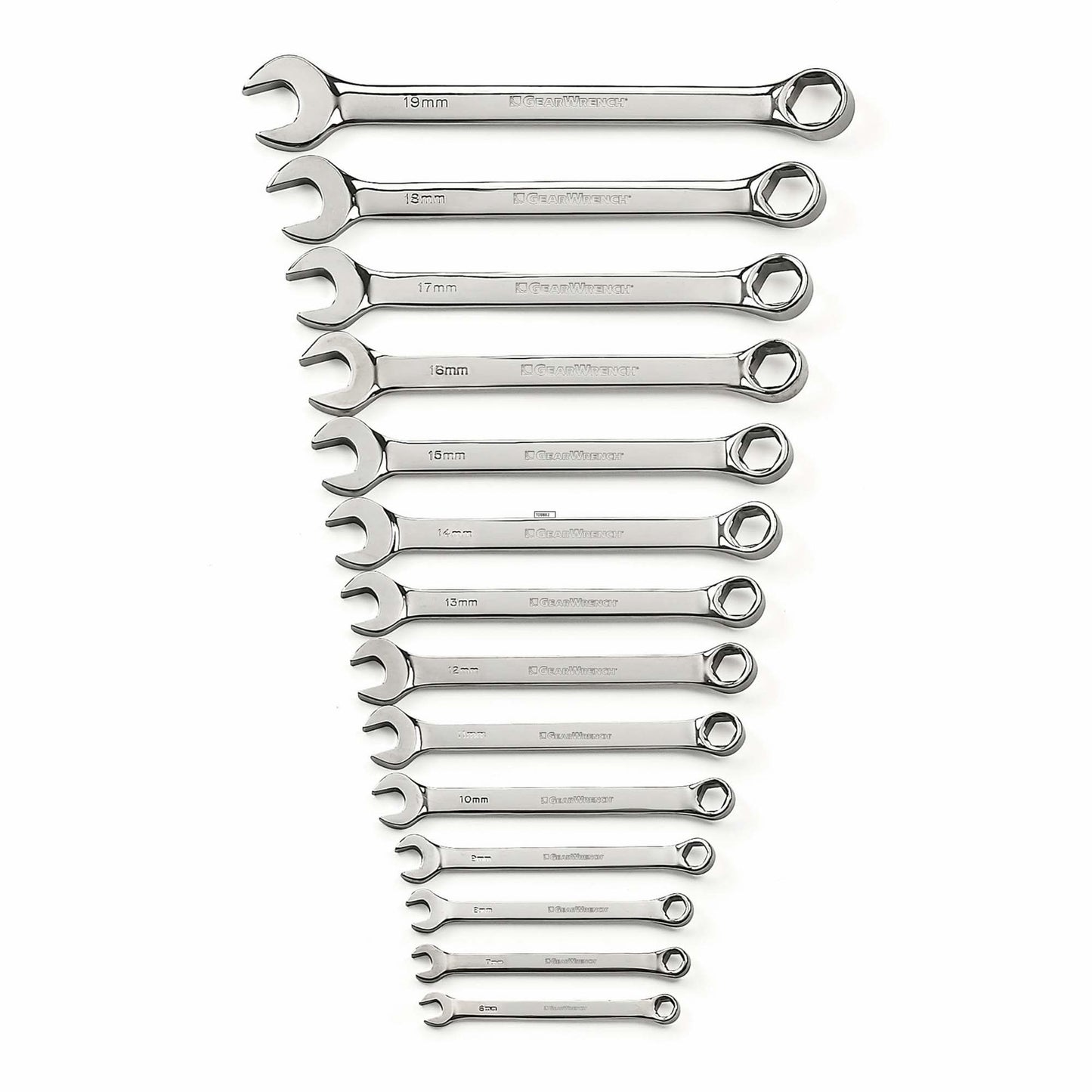 6-Point Wrench Set, Combination, 14 Pieces, Metric