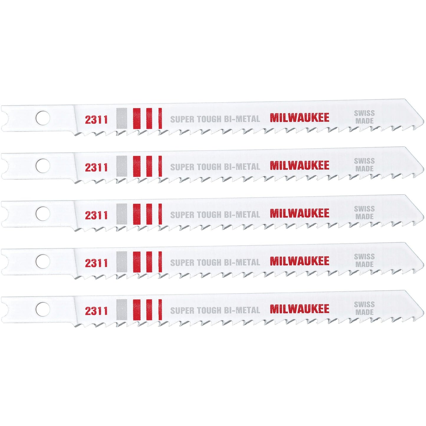 Jigsaw Blades, Bi-Metal, U-Shank, 4" L, 10 TPI