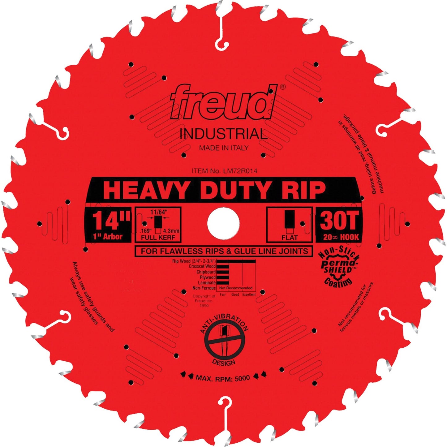 TCS Industrial Saw Blade - Ripping, 14", 30 Teeth, Wood Use