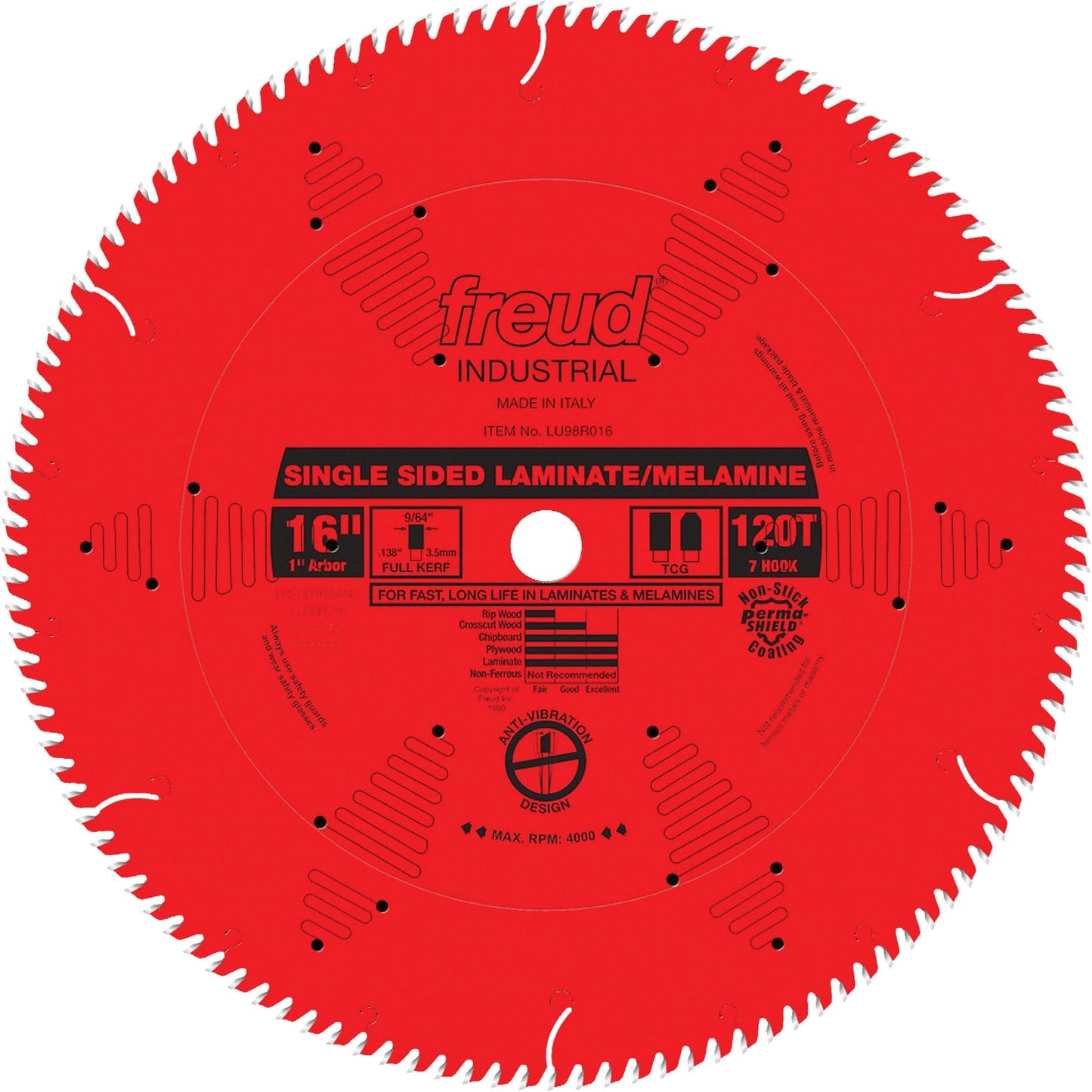 TCS Industrial Saw Blade - Chipboard, 16", 128 Teeth, Laminate Use