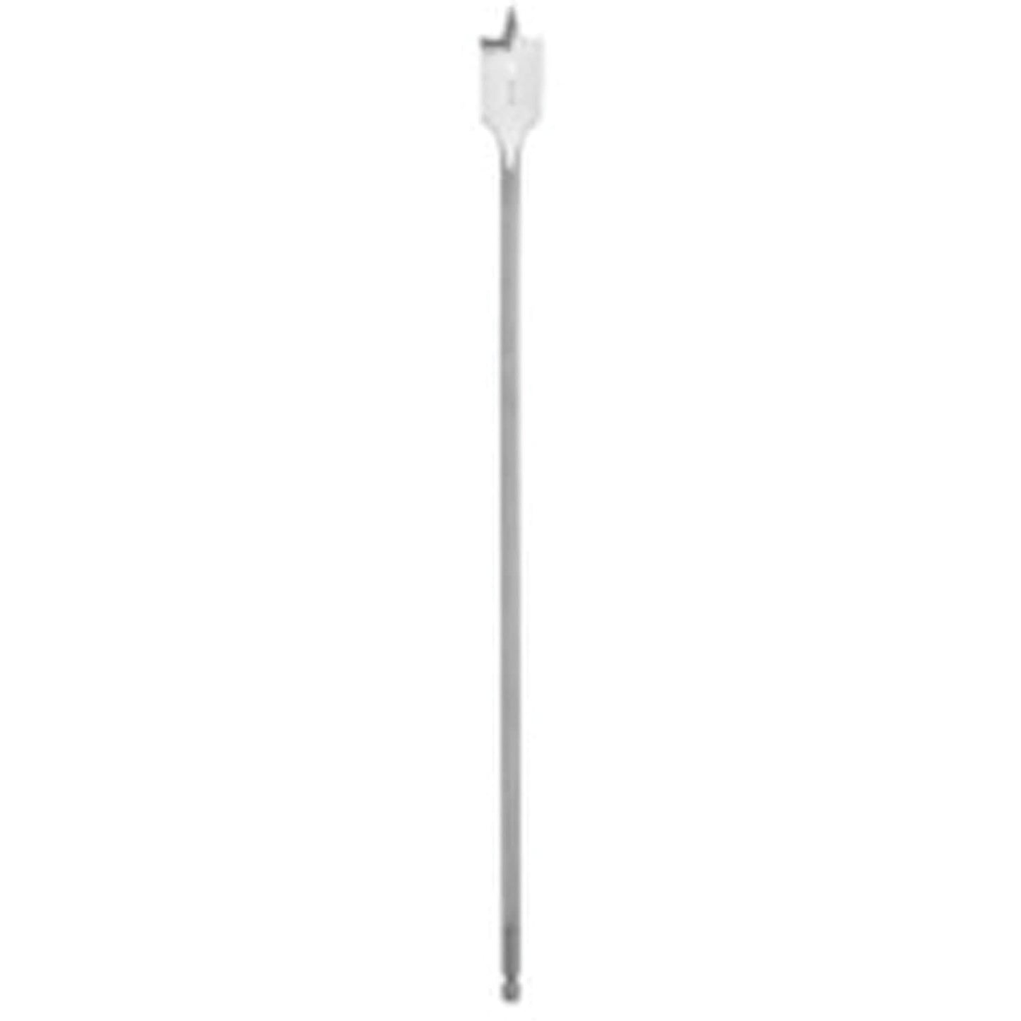 Flat Boring Bit, 5/8" Diameter, 1/4" Hex Shank, 16" Length