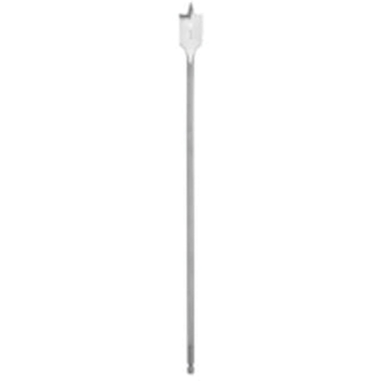 Flat Boring Bit, 3/4" Diameter, 1/4" Hex Shank, 16" Length