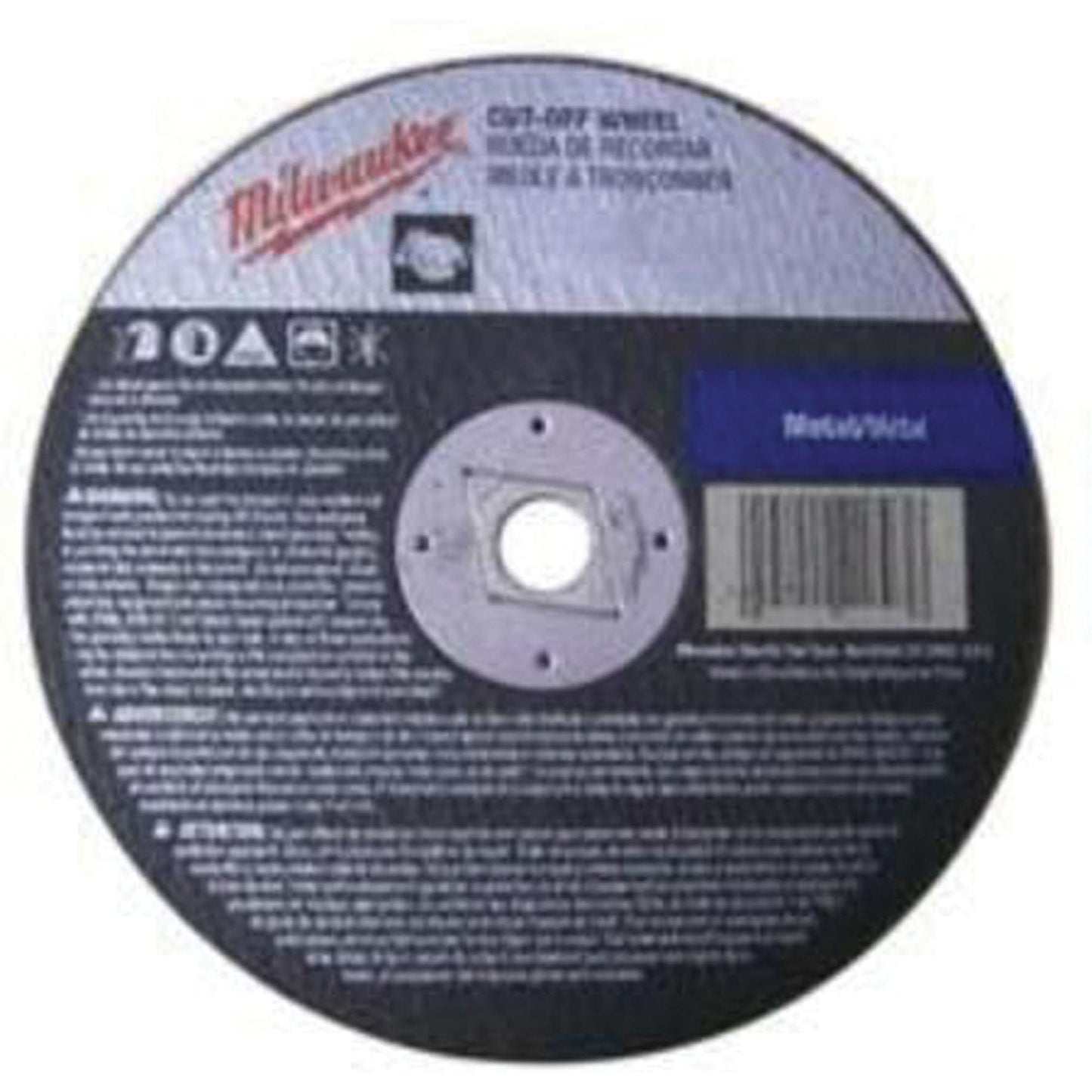 General Purpose Cut-Off Wheels, 7" x 3/32", 5/8" Arbor, Type 1, Aluminum Oxide, 8730 RPM