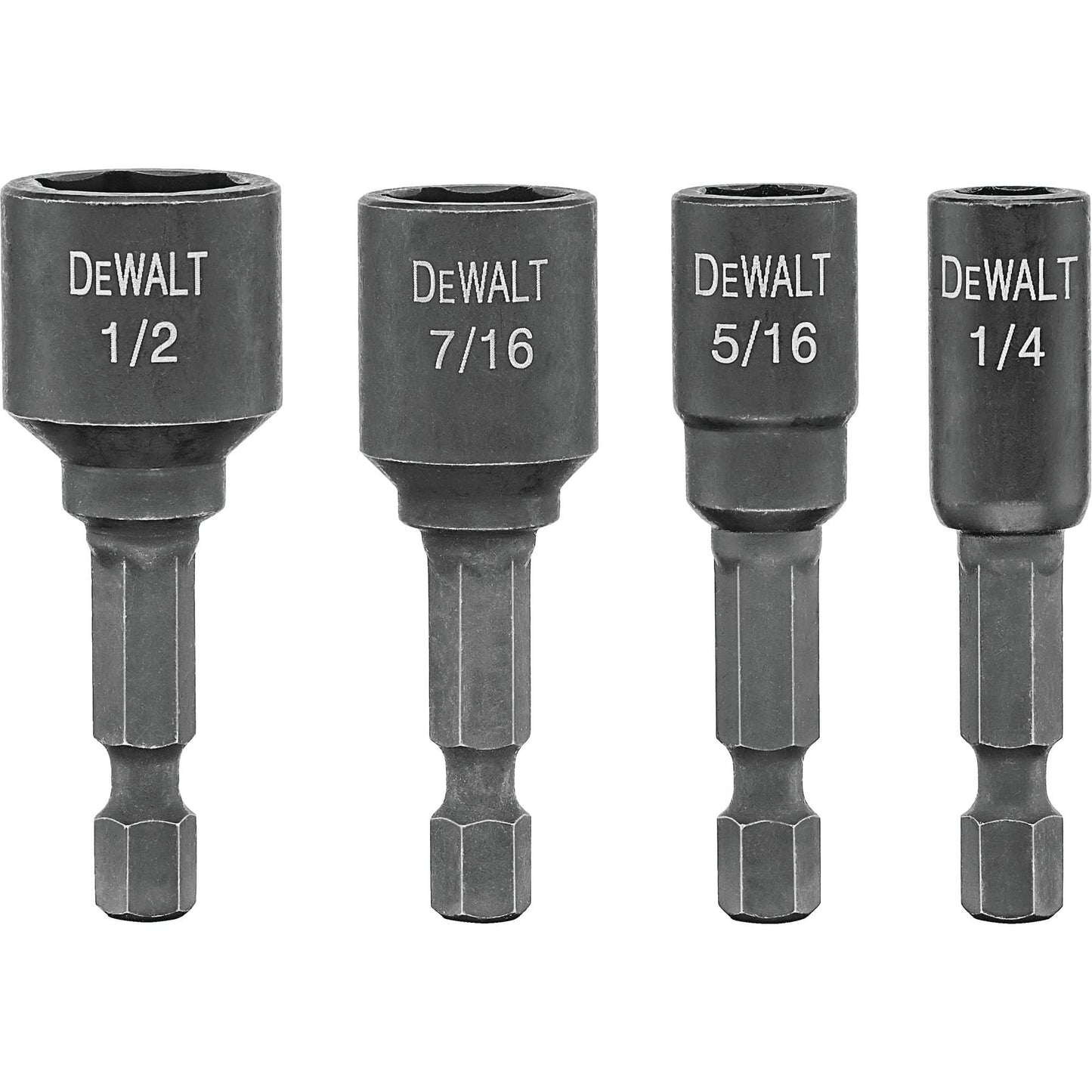 Nutdriver, 1/4" Tip, 1/4" Drive, 1-7/8" L, Magnetic