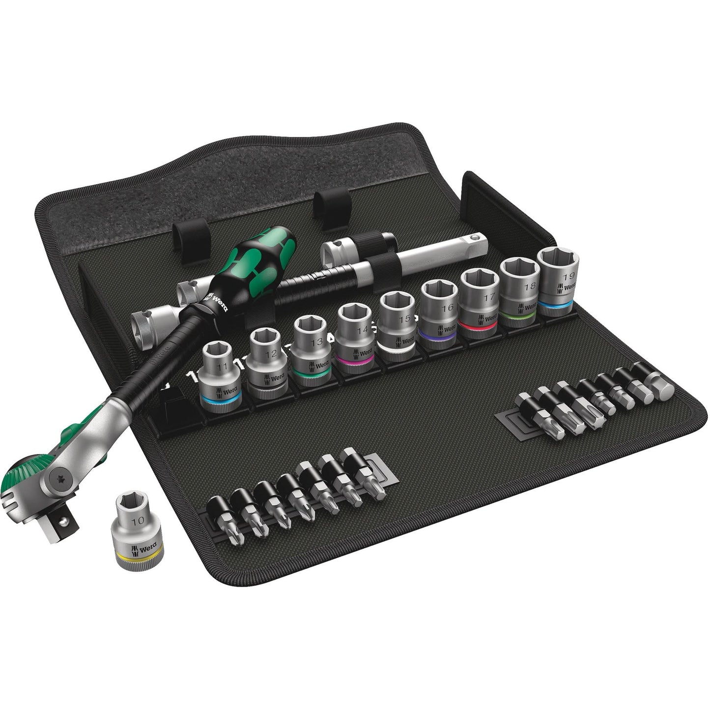Zyklop Metric Speed Ratchet Set, 28 Pcs, 1/2" Drive Size