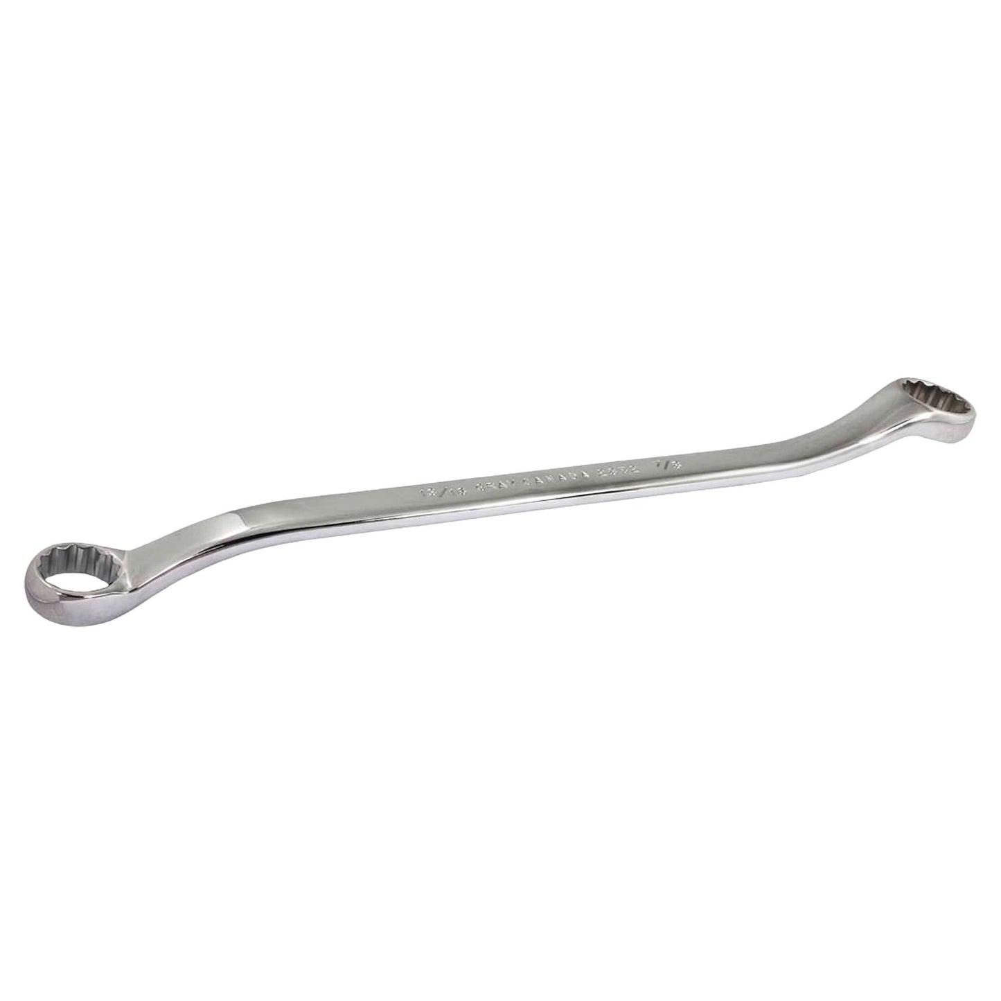 Box Wrench, 12 Point, 13/16" x 7/8", 15° Offset, Chrome Finish