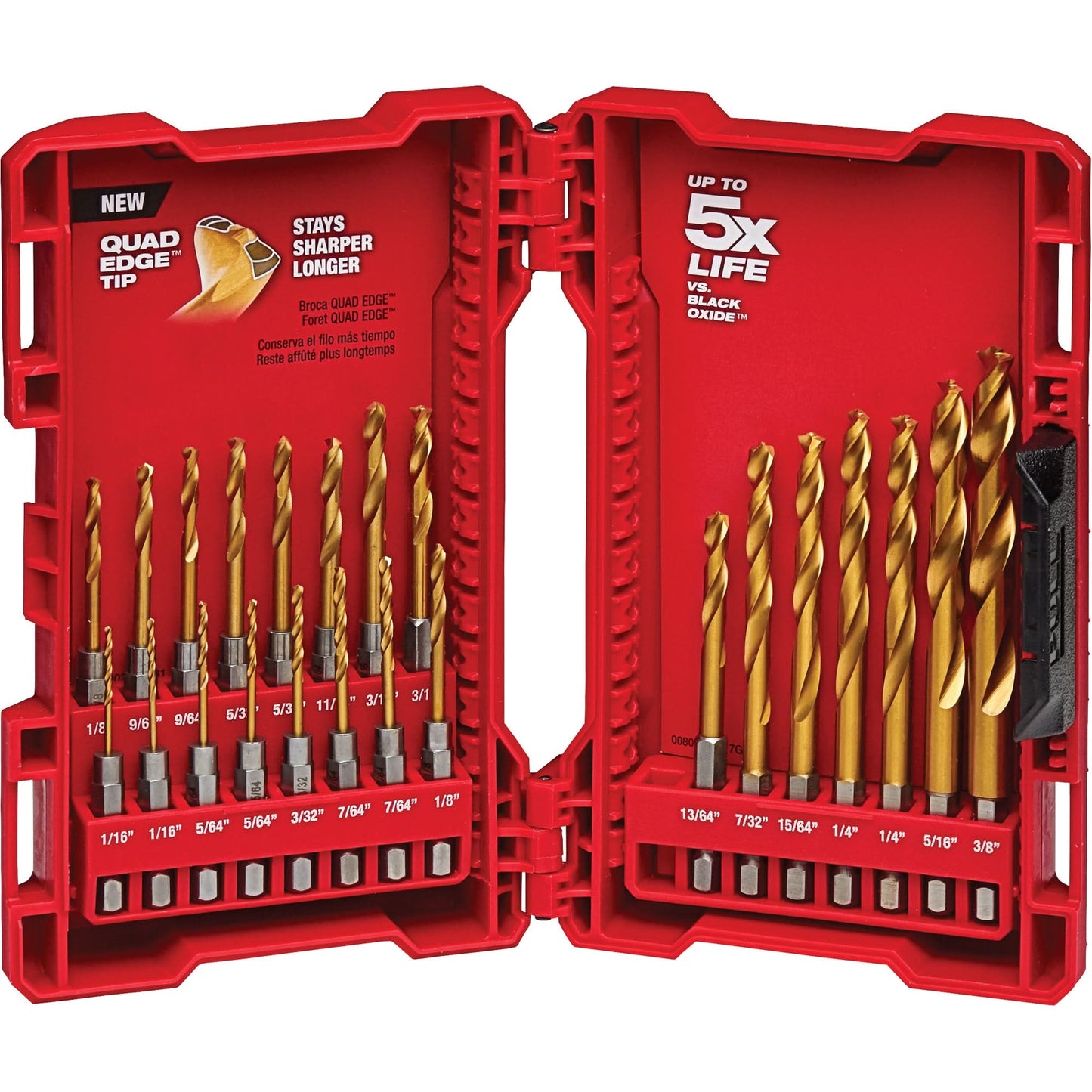 Shockwave™ Impact Duty Drill Bit Set, 23 Pieces, Titanium