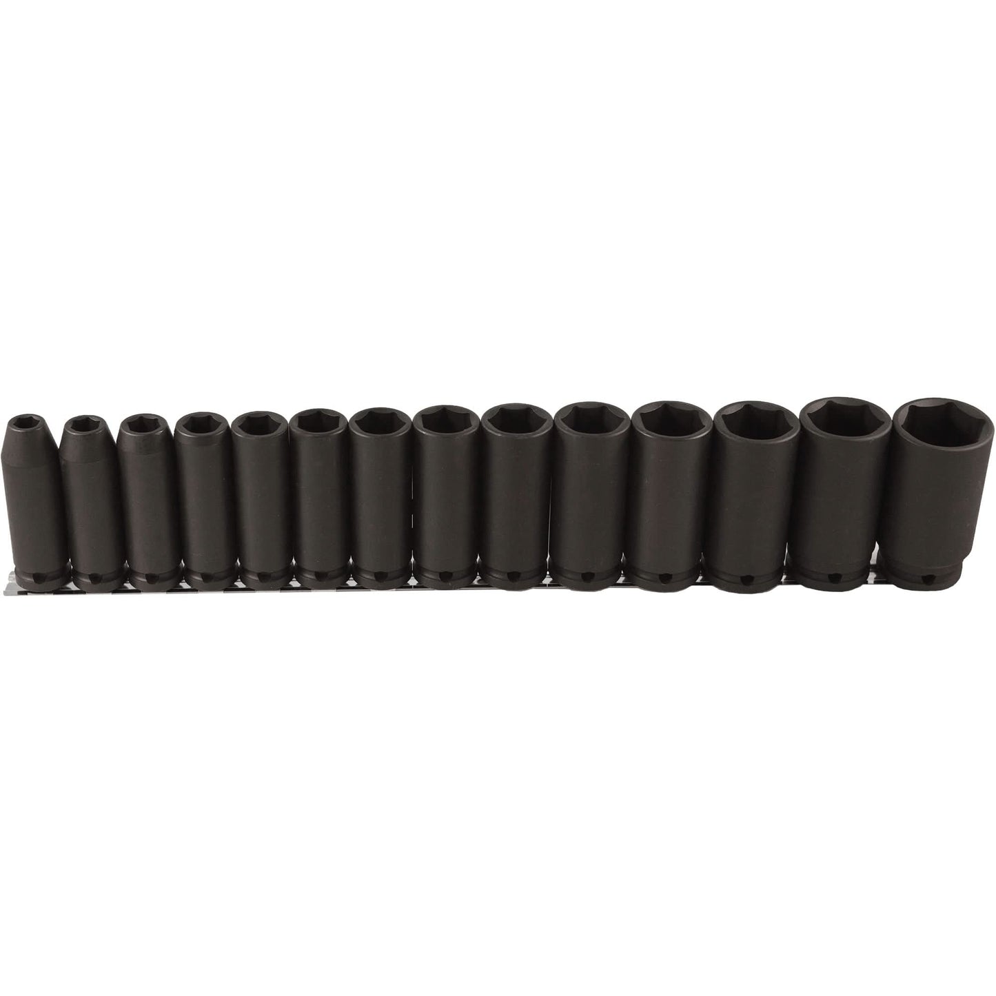 Long Socket Set, 14 Pcs, Impact, 1/2" Drive Size, Deep