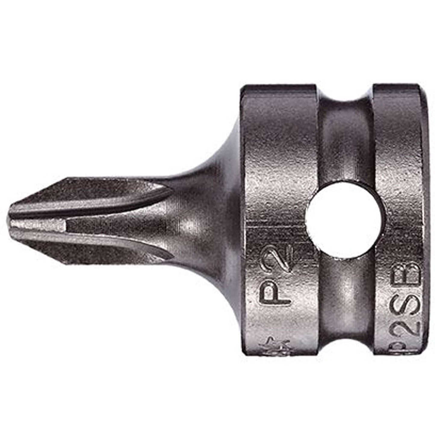 Bit Socket, Phillips, #2 x 1" L, 3/8" Drive
